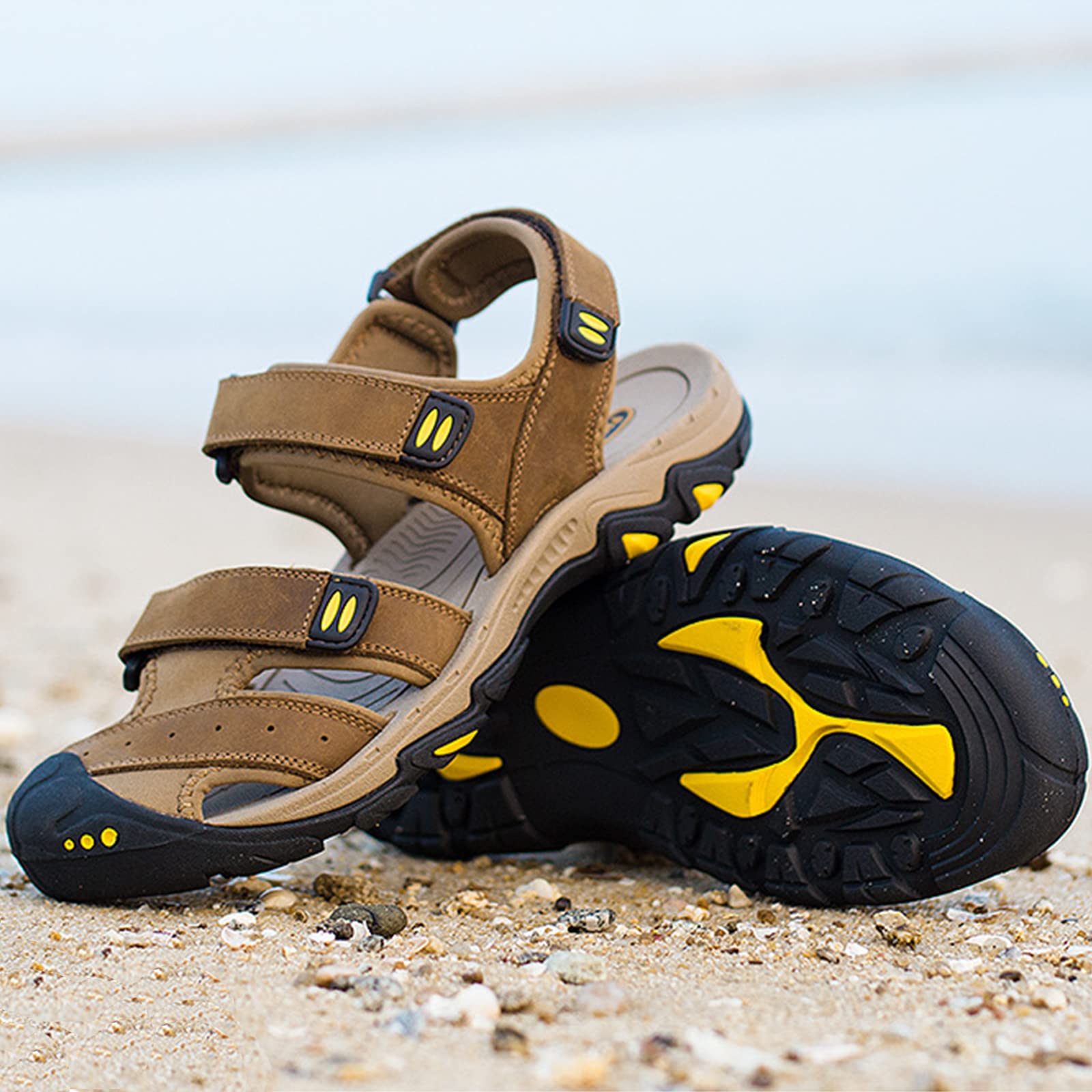 EKsma Sandalias deportivas para hombre, para verano, para playa, senderismo, senderismo, trekking