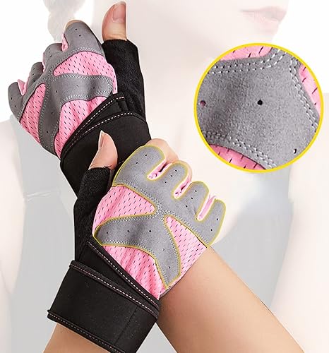 Miniatura 4 de LueWeiLIFE Guantes de entrenamiento para hombres y mujeres, guantes de levantamiento de pesas con excelente agarre, guantes de gimnasio ligeros para