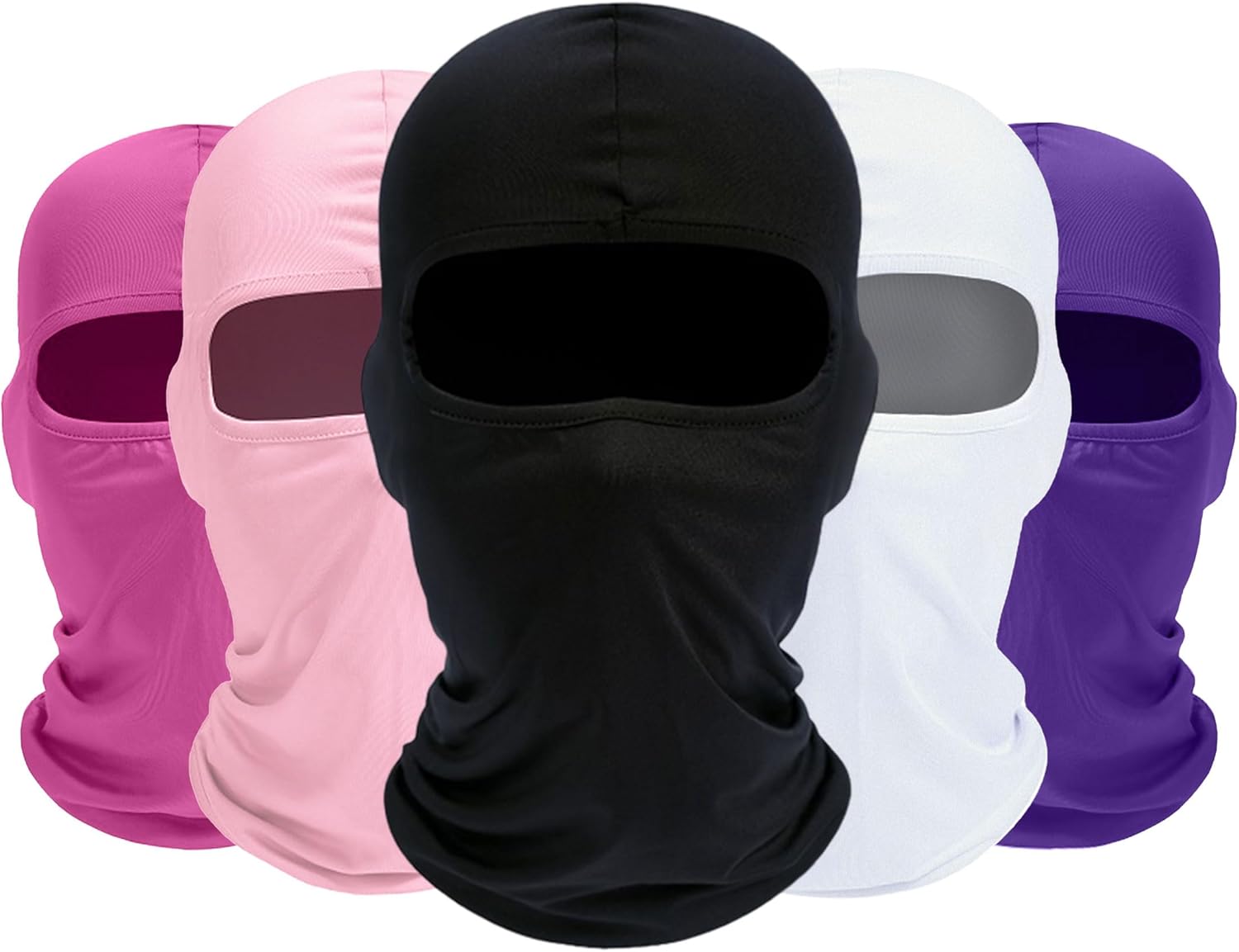 Balaclava Ski Mask, 5 Pack Neck Gaiter Motorcycle Scarf Summer Cooling UV Protector Men/Women