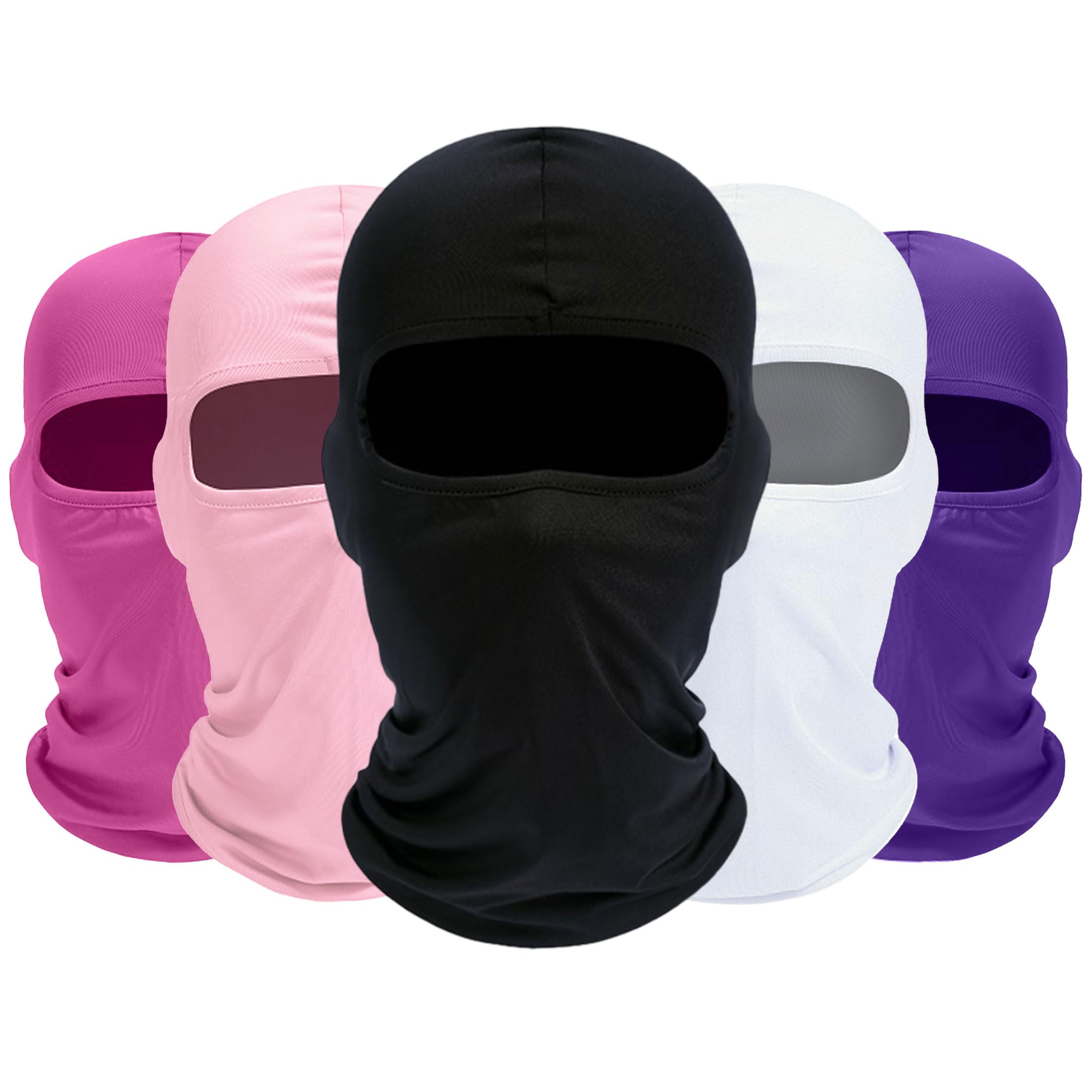 ROXUN Balaclava Ski Mask 5 Pack Neck Gaiter Motorcycle Scarf Cold Winter Warm Windproof Men Women