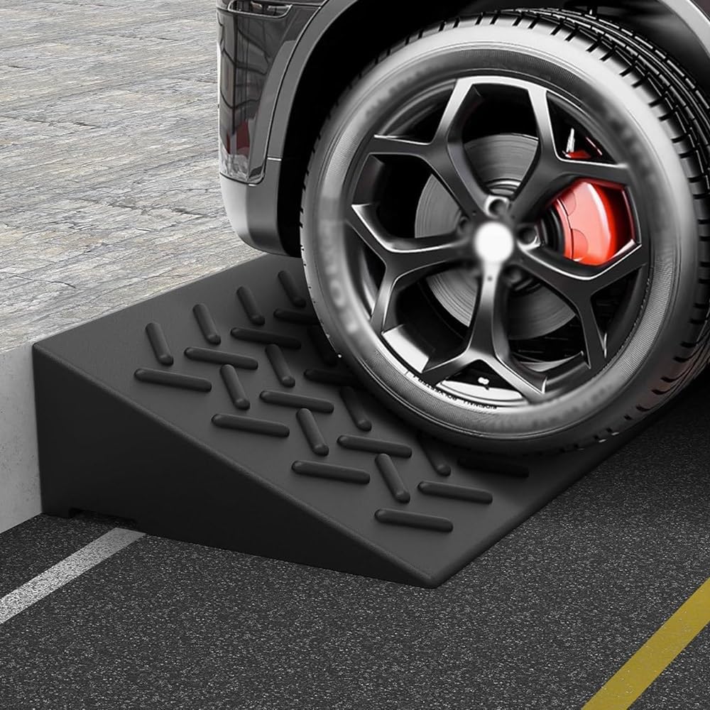 Rampa De Umbral De Puerta 4cm-15cm De Altura, Rampa De Goma Antideslizante Rampas De Bordillo para Coche, Rampa De Acceso Robusta Largo 100cm(100x25x5cm/39x10x2in)