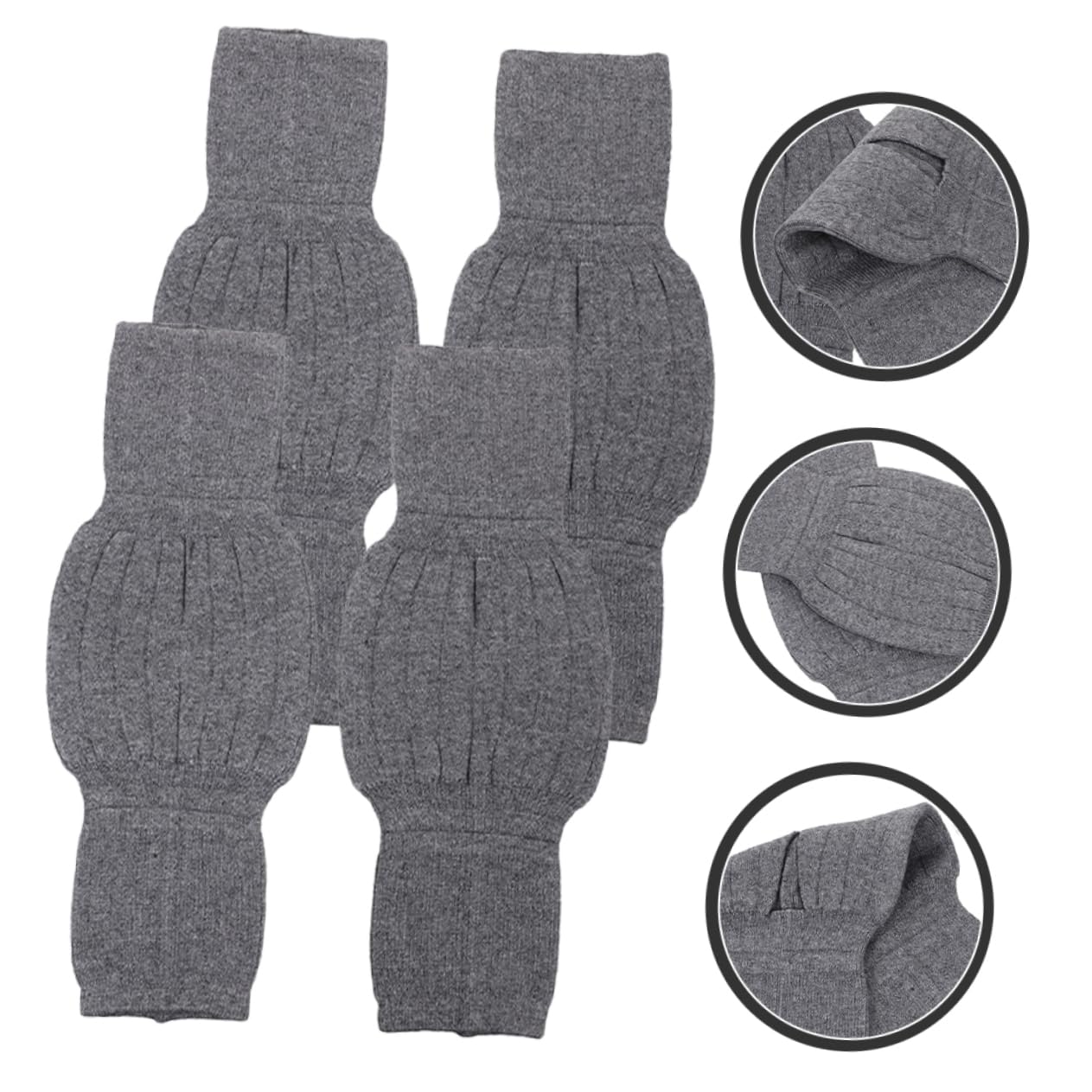 Genouillère Chauffante en Laine Cachemire, Lot de 2 Paires