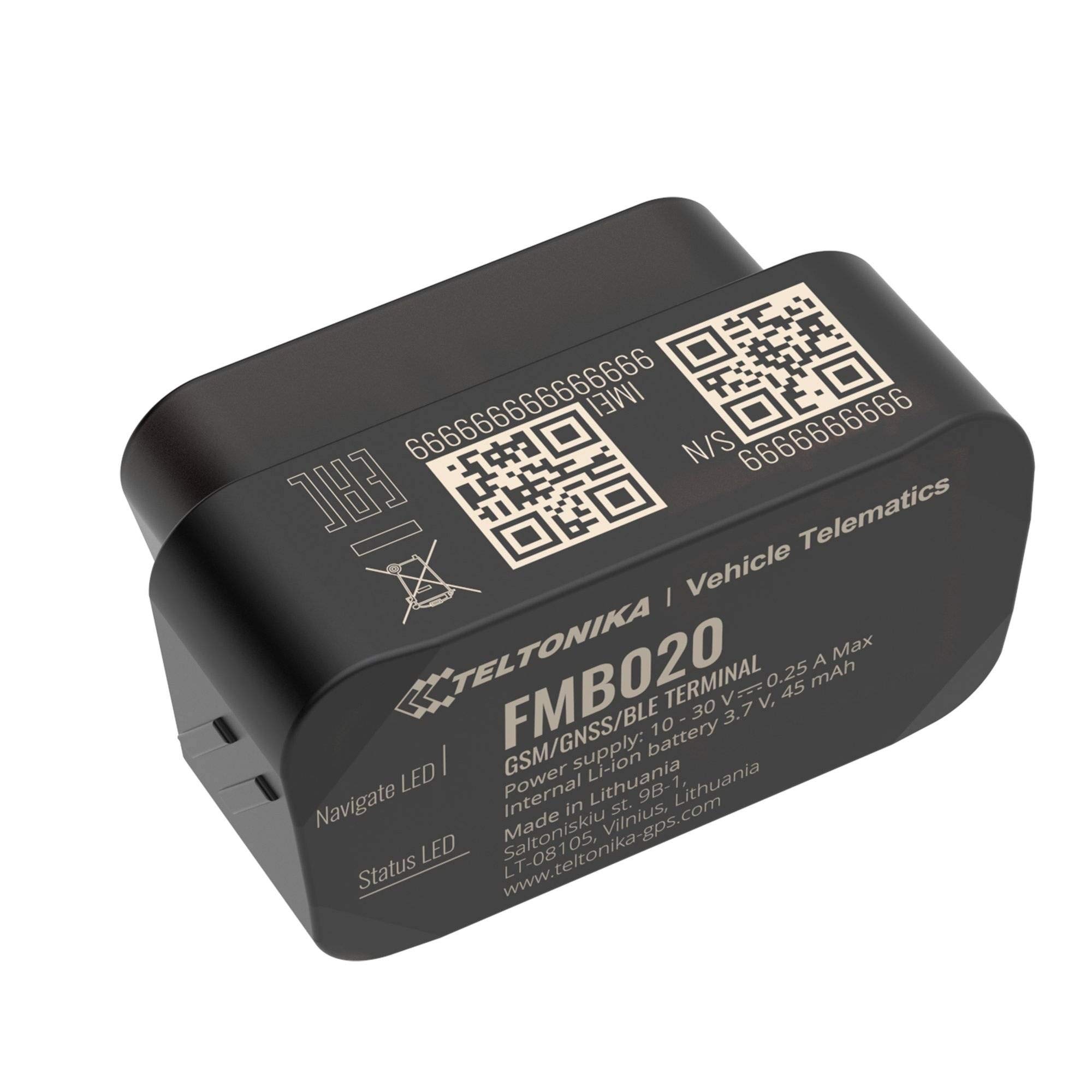 FMB020 GPS Tracker Car Black