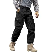 Men's Tactical Cargo Pants Outdoor Ripstop Multi-Pocket Military Combat Trousers Work Pants,Sizes 28-40