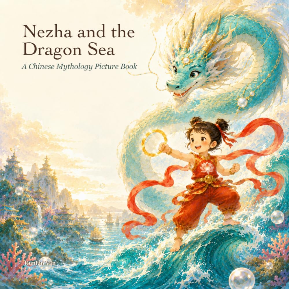 Nezha and the Dragon Sea: A Chinese Mythology Picture Book About Courage, Kindness, and Making Peace (Legends of Ancient China)