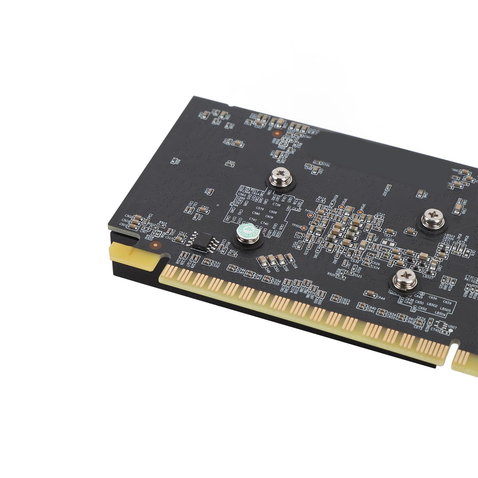 Tosuny Karta Graficzna do Komputera PC 2 GB DDR3 PCI Express 3.0 X16 Gamingowa Karta Graficzna, 128-bitowa Obsługa Dwóch Wyświetlaczy Interfejs Multimedialny VGA DVI HD, z Cichym