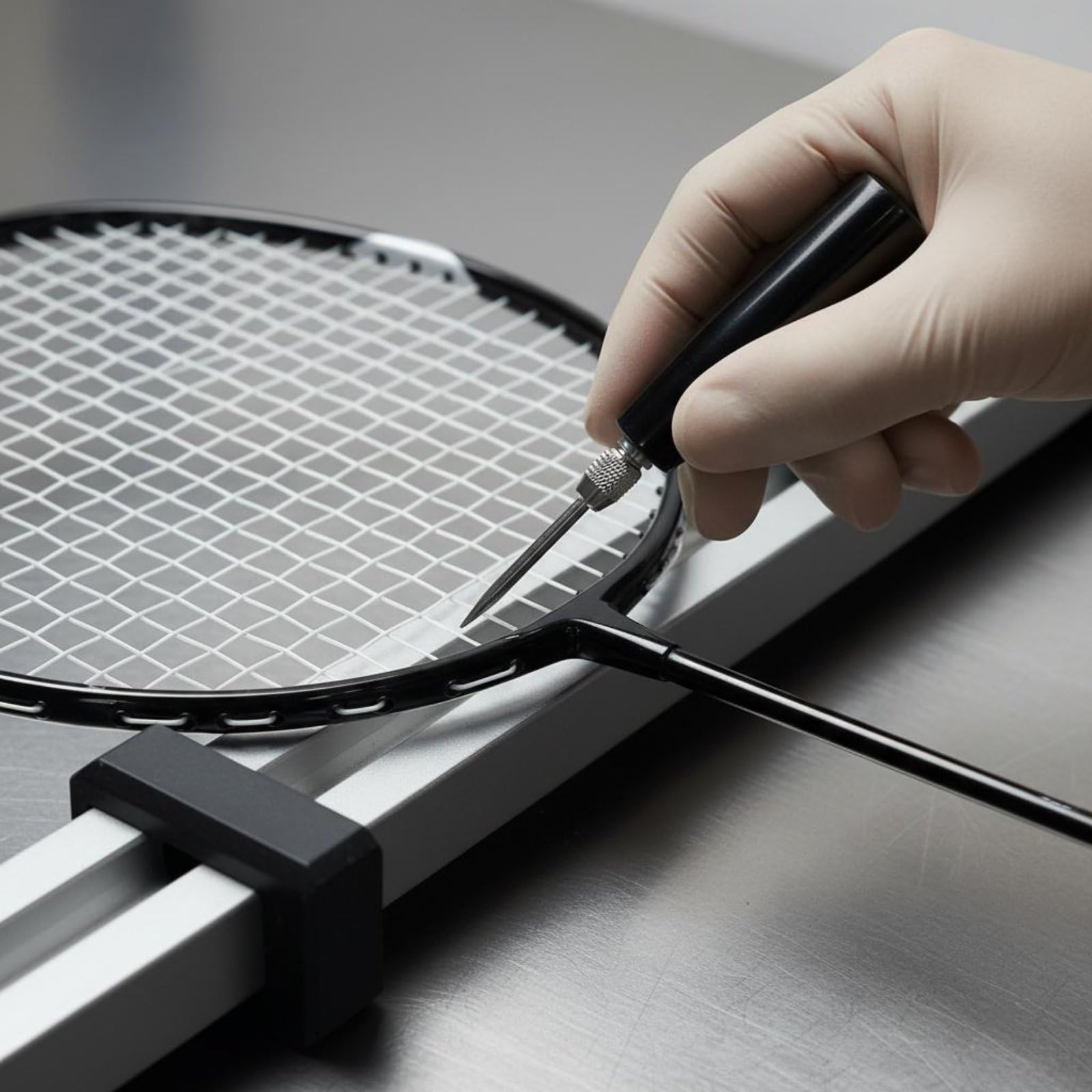 Cono per Incordare Racchette da Badminton, Attrezzo Raddrizza Corde Durevole