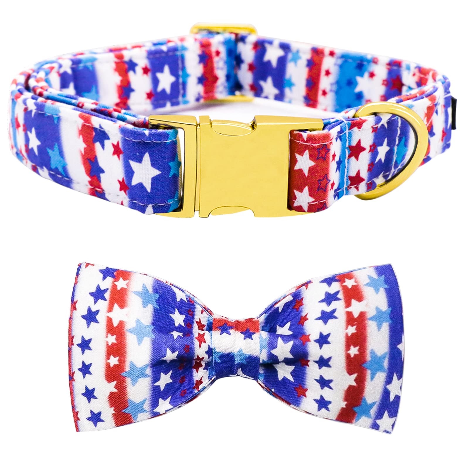 Maca Bates Dog Collar with Bow Cute and Removable Bows for Dogs