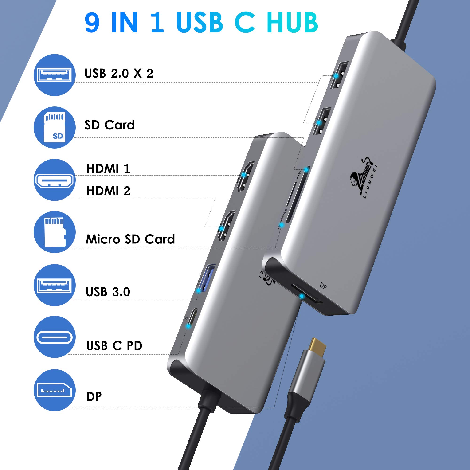 mint houtz USB-Cトリプルディスプレイドッキング mint houtz USB-Cトリプルディスプレイドッキング