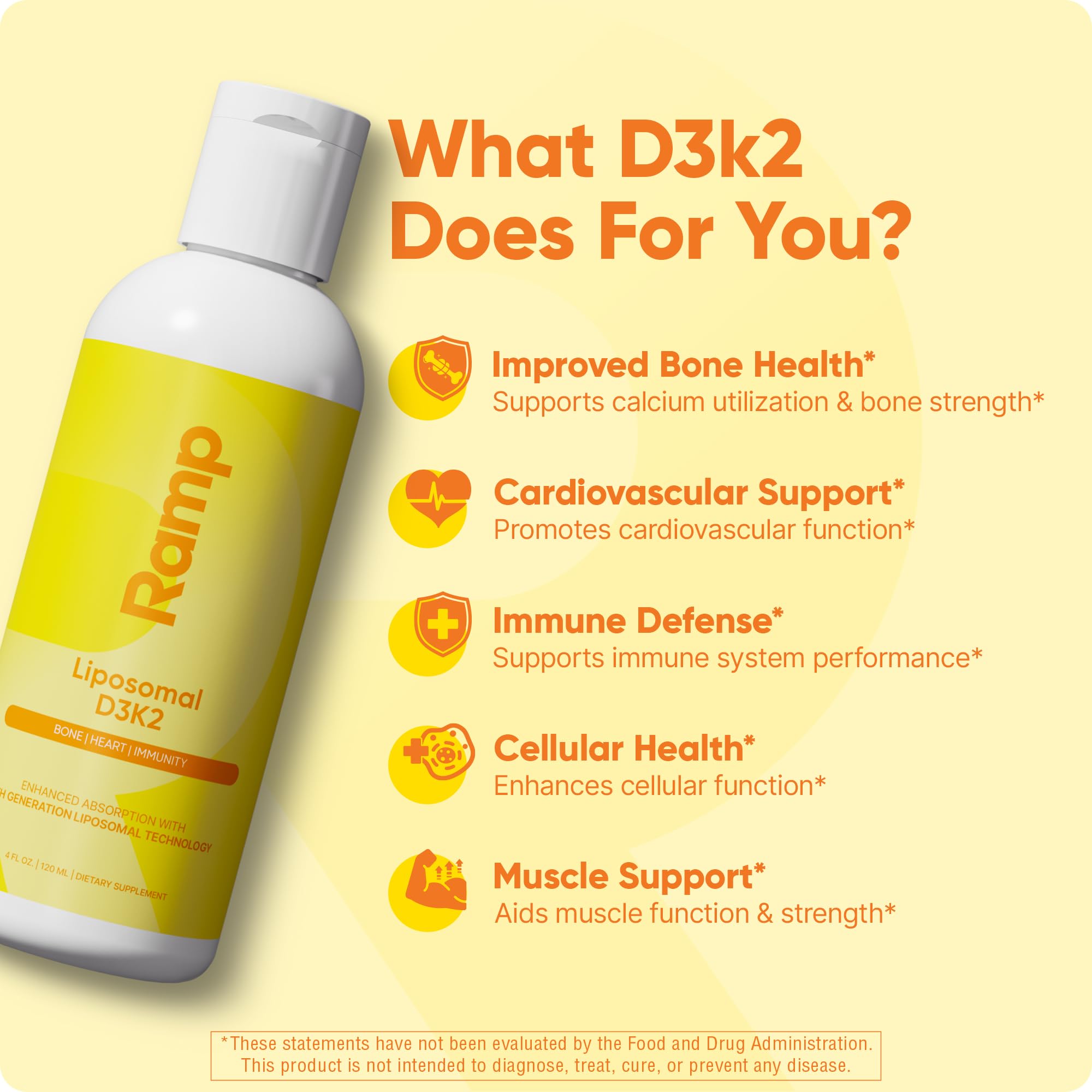 Liposomal D3 K2 Liquid – Vitamin D3 2500IU + K2 MK-7 200mcg – Bone Density, Calcium Absorption & Immune Support – Liquid Vitamin D Drops – Vegan, Non-GMO – 60 Servings — Amazon image 3