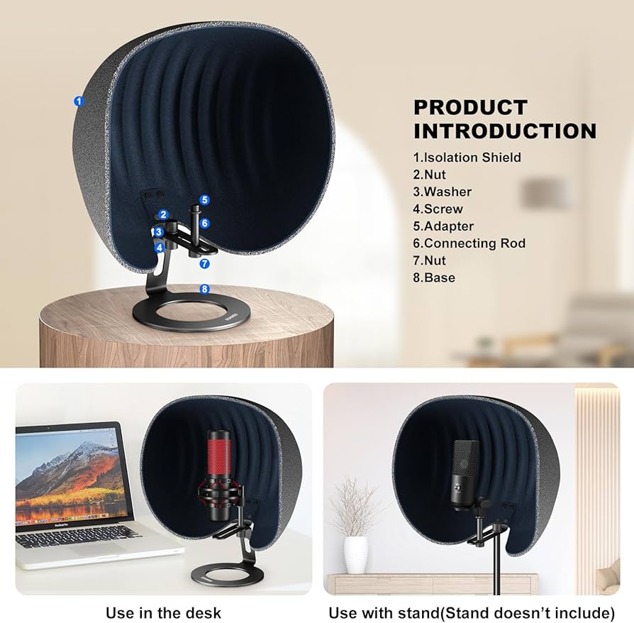 Aokeo アイソレーションシールド セット Amazon.com: Microphone Isolation Shield,Aokeo 2024