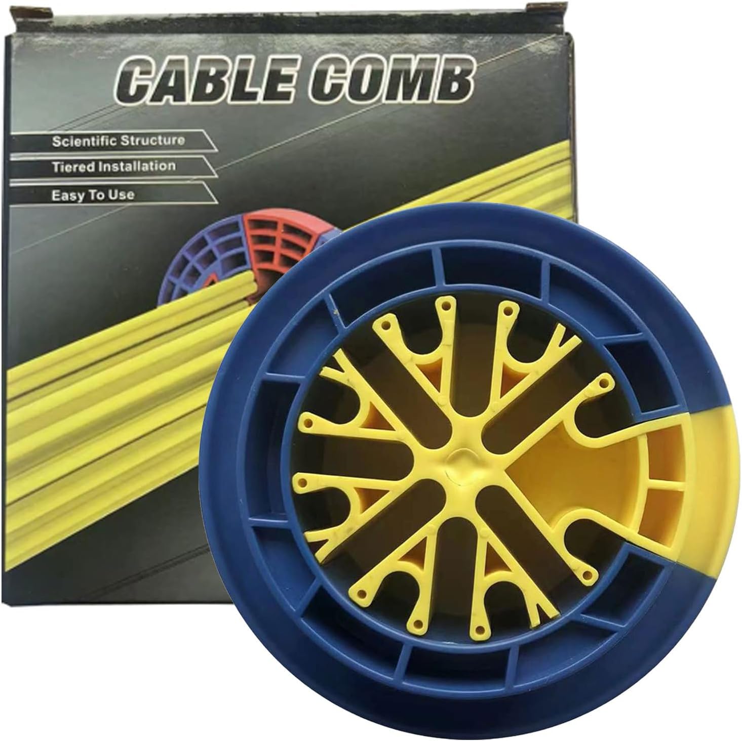 Cable Organizer Tool - Professional Ethernet Cables Rightener Gadget, Efficient Network Device Cable Management to Roll and Pull Leads Smoothly | Network Installation Equipment Home Account