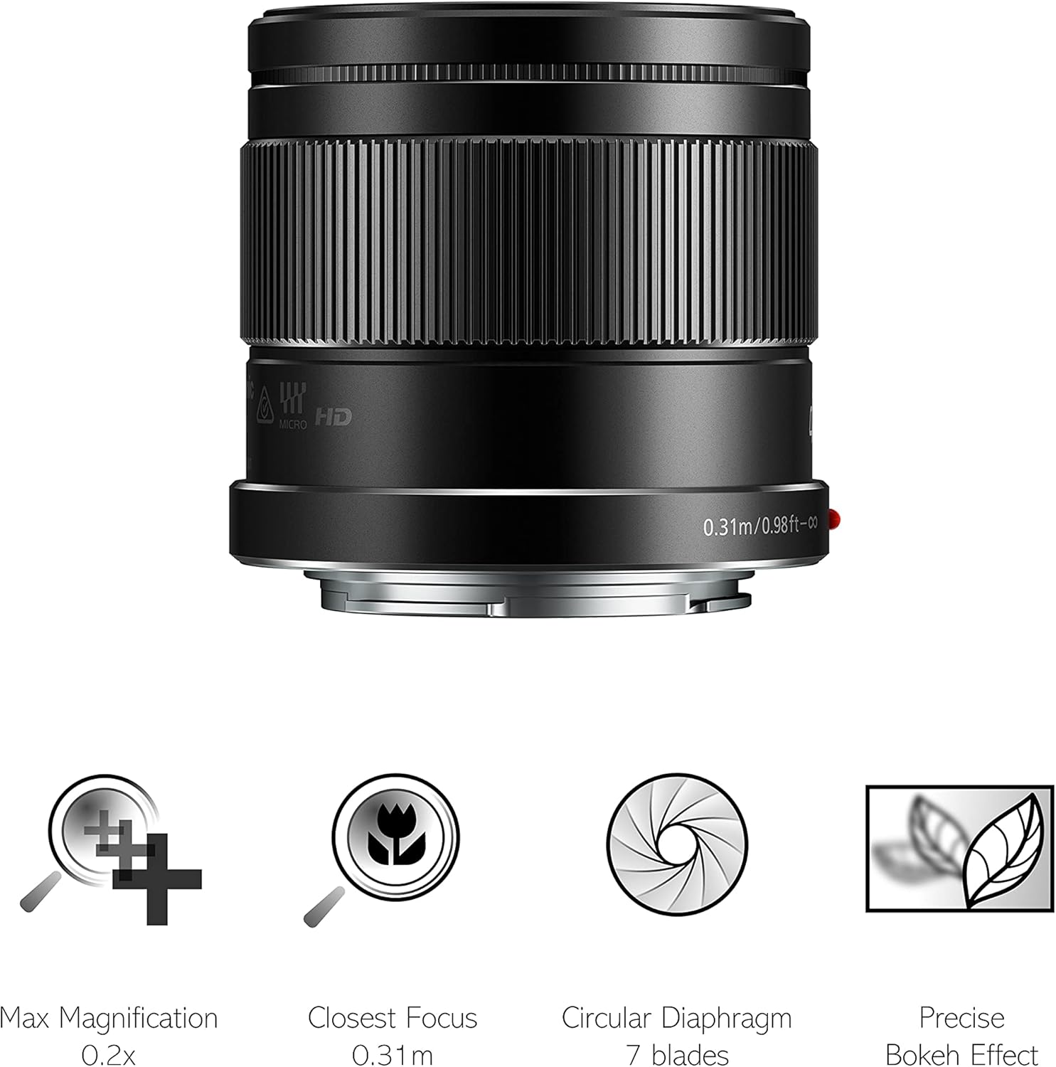 60% оƒƒ Dіѕсоunt Panasonic H-HS043E-K Lumix G Lens - Black (42.5 mm Focal Length, F1.7 Aperture, 37 mm Filter Size)