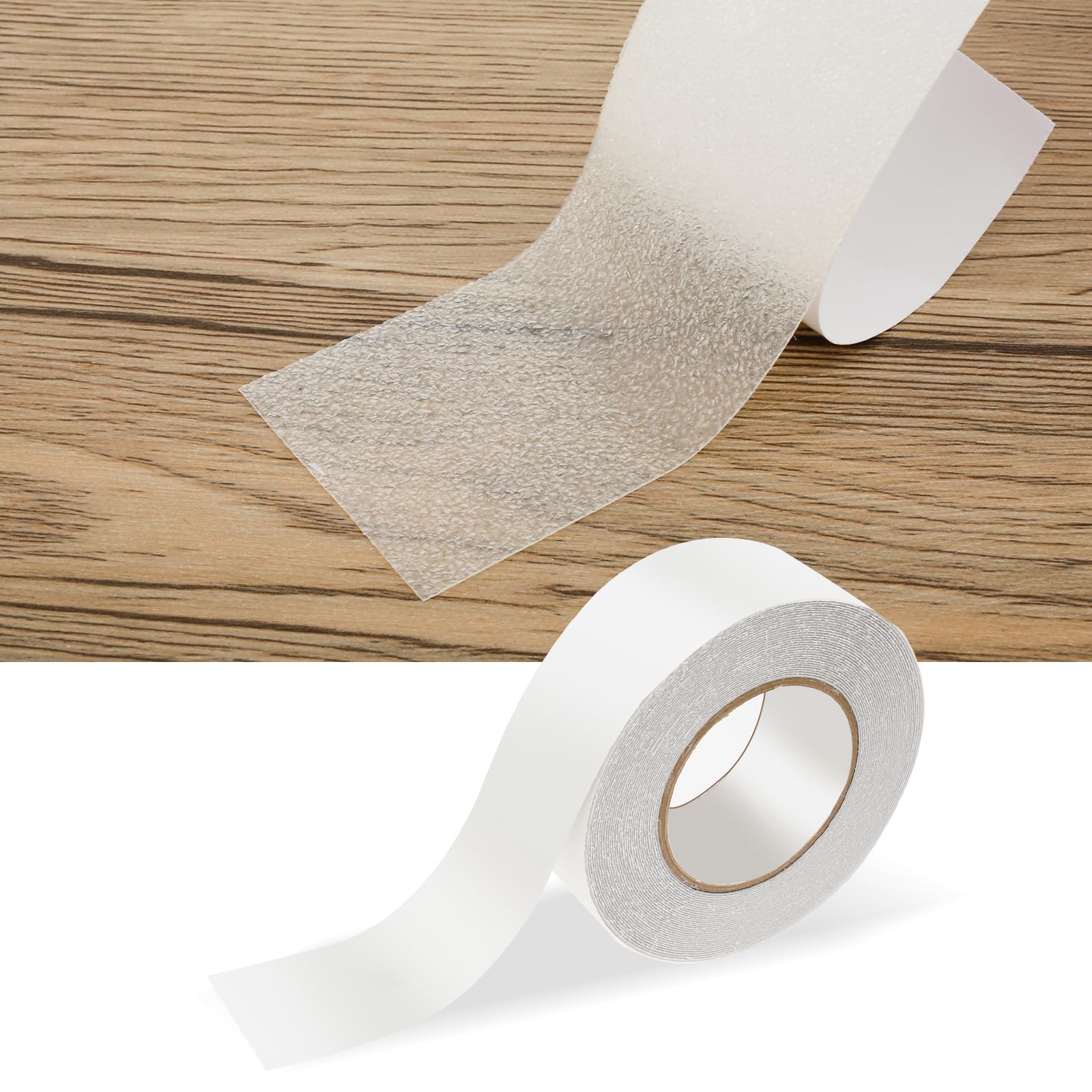 RVEFOT Slip Tape, Waterproof Non Slip Strips 10 Meter Slip Resistant Tape Soft Stair Grip Tape Easy to Use Slip Traction Tape Decorative Non Slip Grip Tape for Stairs Indoor Outdoor(Transparent)