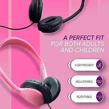 Amazon.com: 5 Pack Bulk Wired On-Ear Leather Headphones with