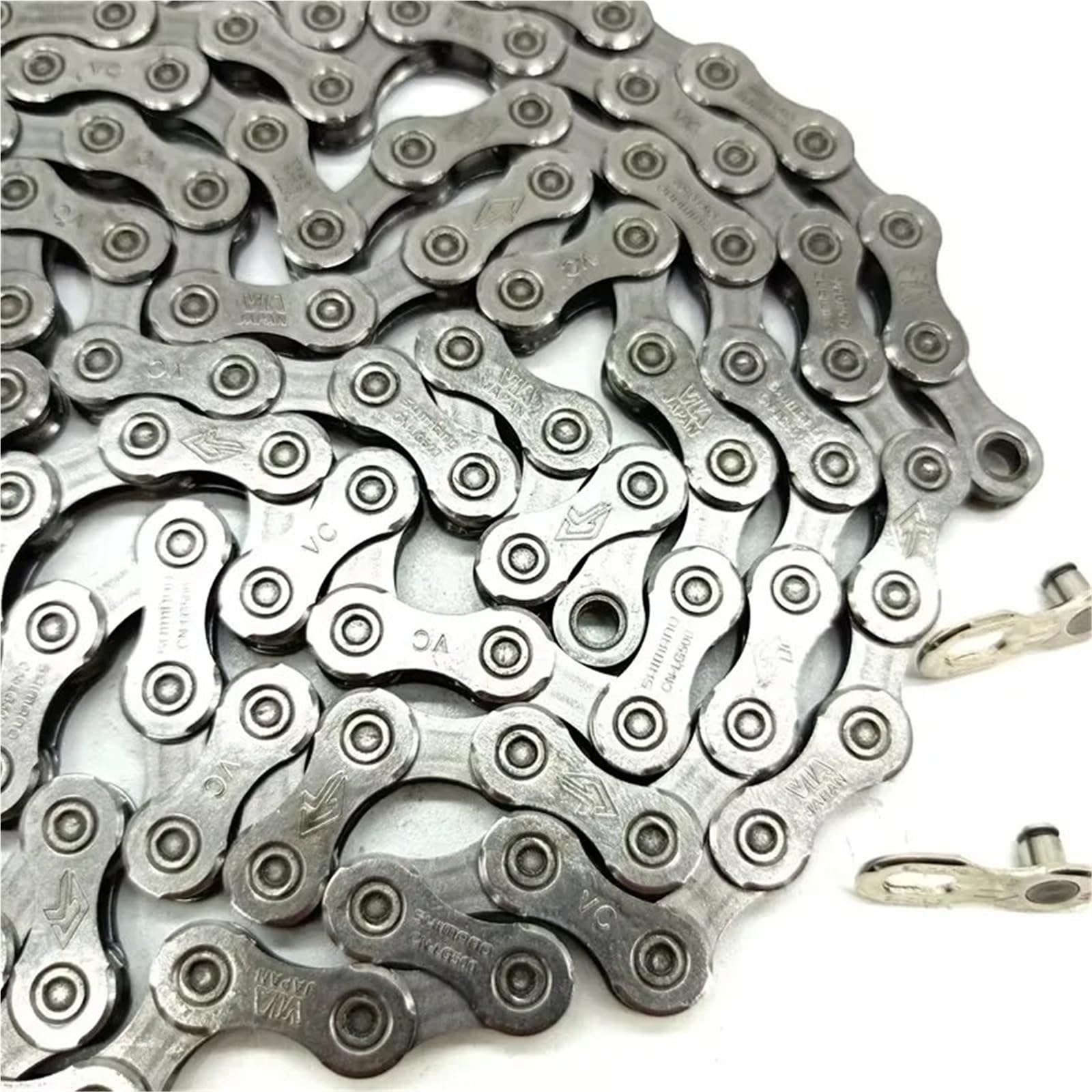 Compatible avec la chaîne de vélo Shimano ER8 CUES LG500 – 9-11 Vitesses 124 maillons for VTT, Route et vélos électriques.,Pièces