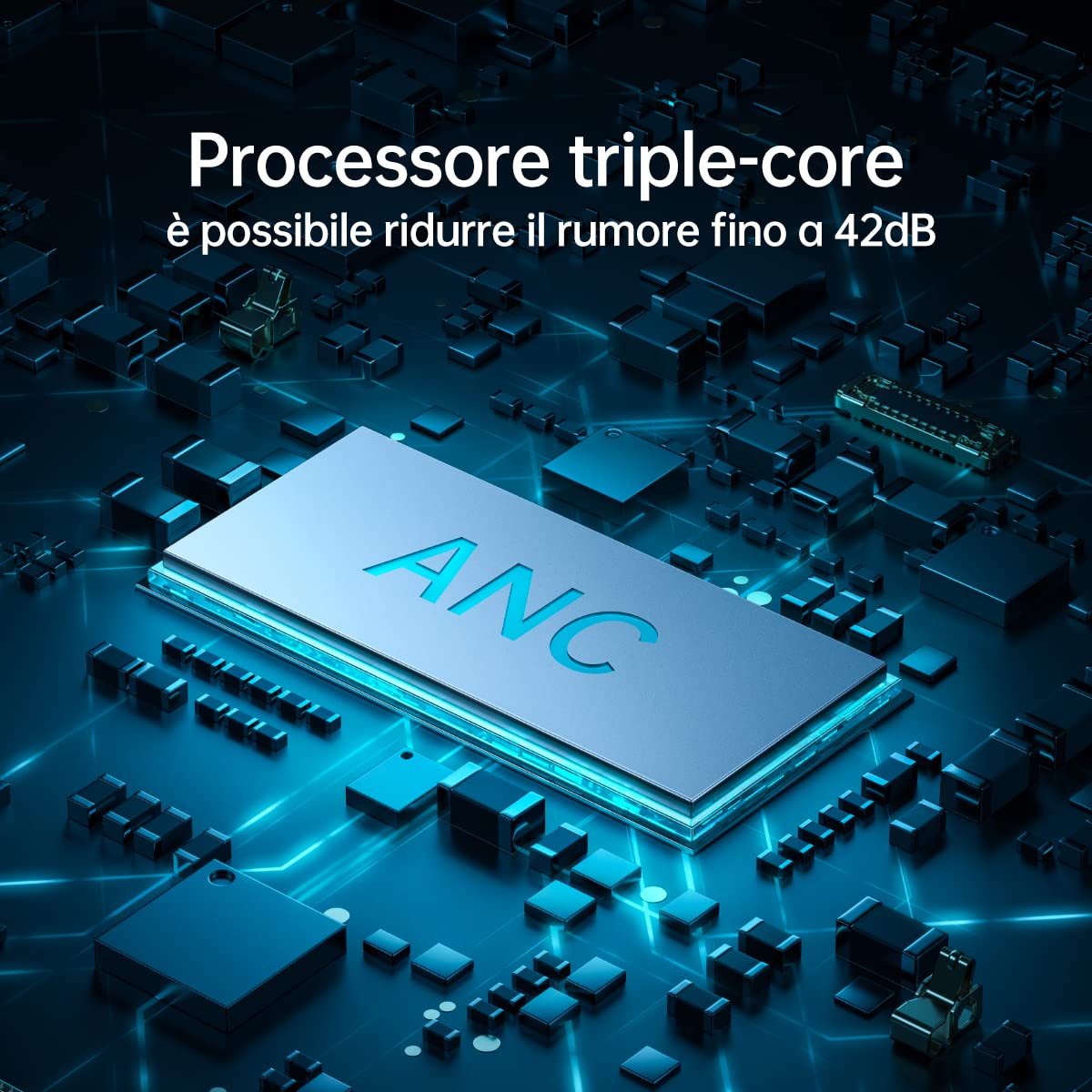 OPPO Enco Free2i, Auricolari True Wireless, Bluetooth5.2, Controlli Touch, Cancellazione del rumore AI 42dB, 30h di Autonomia, Android e iOS, IP54, [Versione Italiana], Colore Bianco