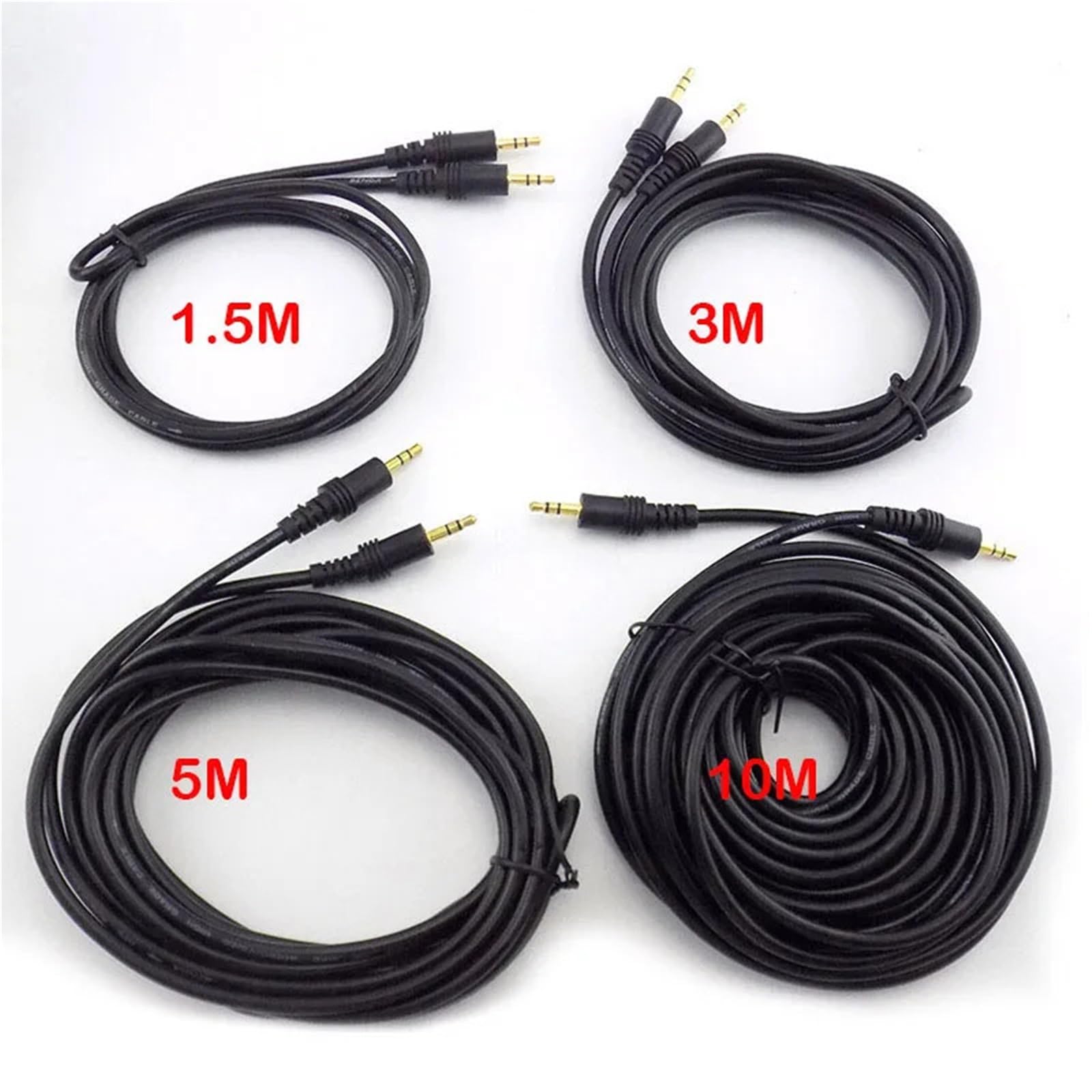 1,5/3/5/10/20 m 3,5 mm stereo męski na męski jack męski na żeński kabel przedłużający audio AUX do komputera laptopa MP3/MP4 H10