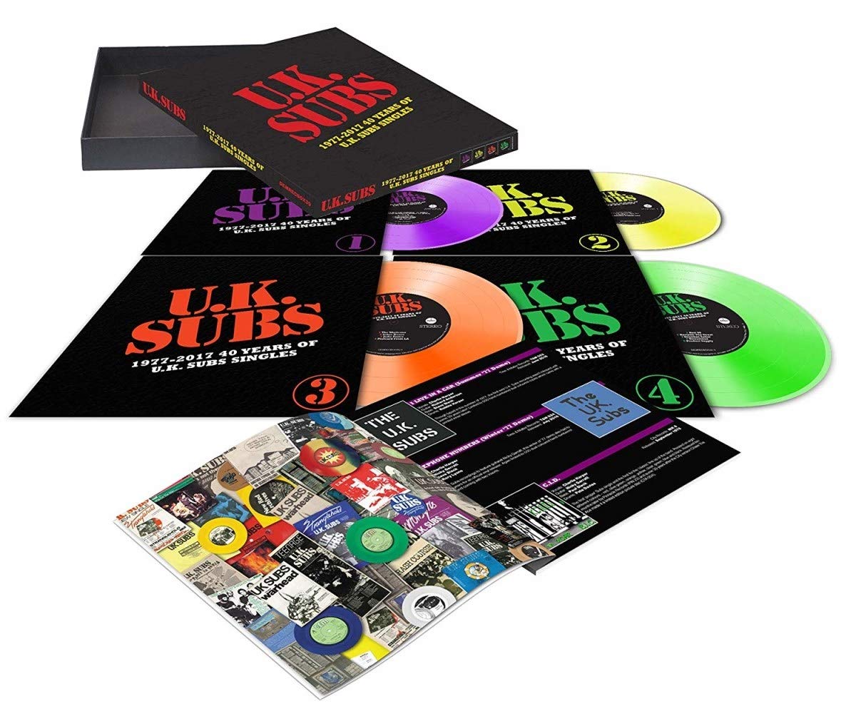 1977-2017-40 Years of UK Subs Singles (4x10" Box