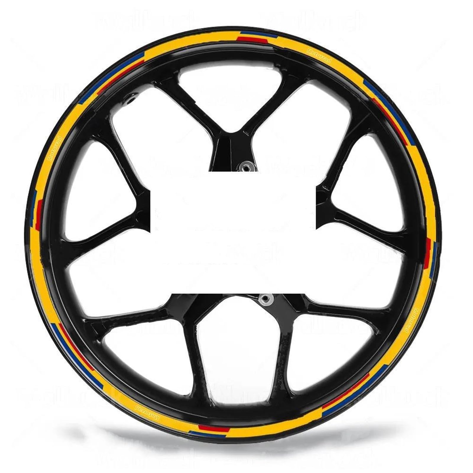 Motorcycle Wheel Stickers Stripes Reflective Waterproof Rim for R1250 GS R1200 Gs G310 F650GS F 750gs(Style 1)