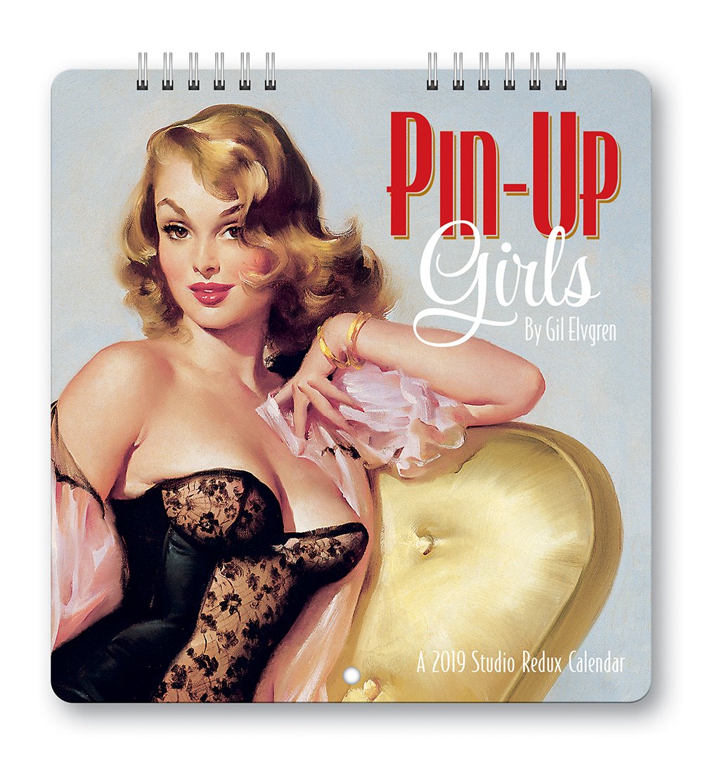 Orange Circle Studio 2019 Studio Redux Mini Wall Calendar, Gil Elvrin Pin-Up Girls