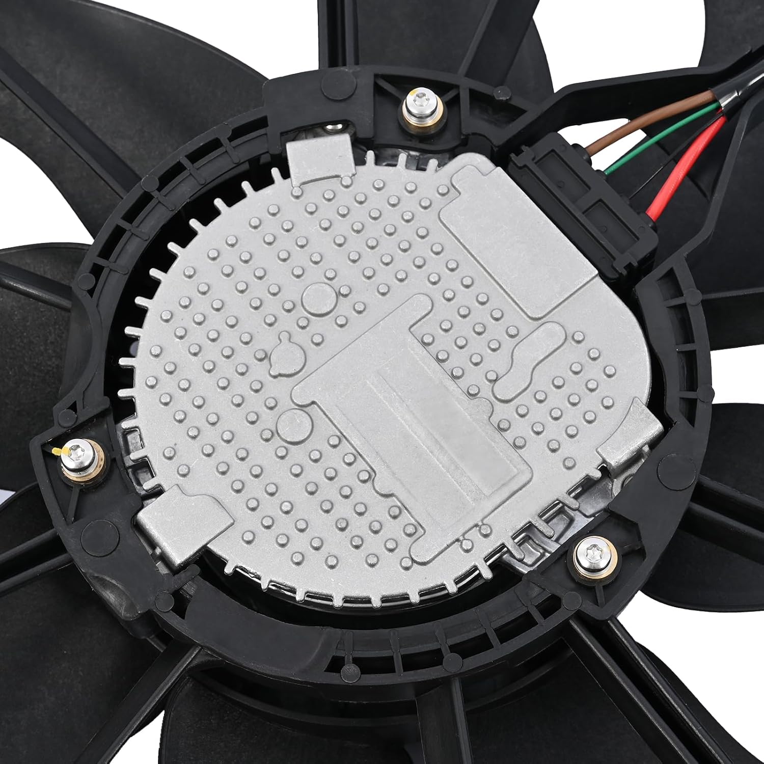 Electric Engine Radiator Cooling Fan Assembly 68552370AA Fit for Jeep Renegade 2019 2020 2021 2022 2023,for Fiat 500X 2019 2020 2021 2022 1.3L L4 Fan Module Replacement 68430443AA 68489476AA