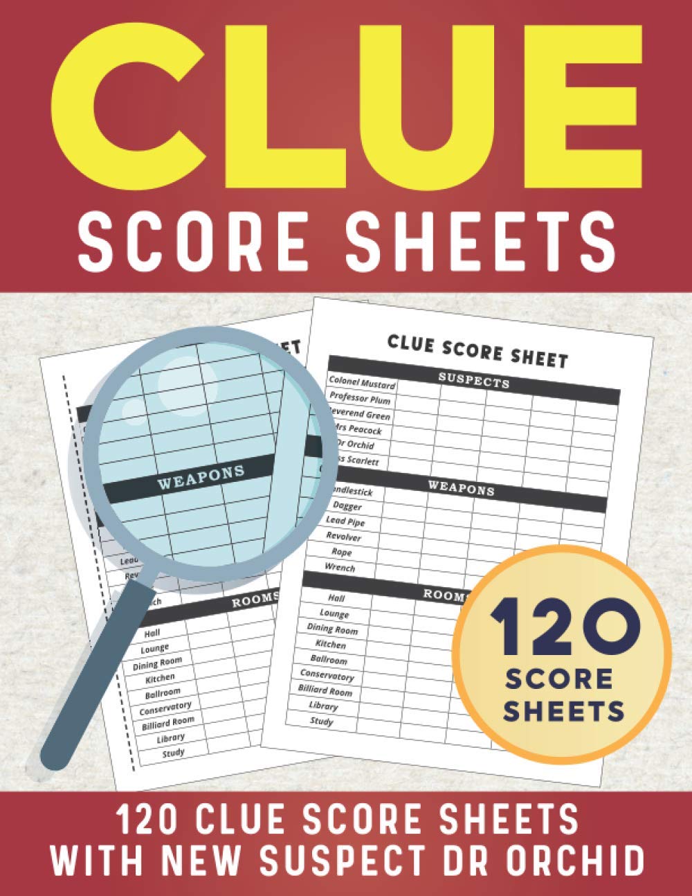 Clue Score Sheets 120 Clue Score Sheets With New Suspect | Desertcart INDIA