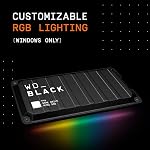 WD_Black 1TB P40 Game Drive SSD - Up to 2,000MB/s, Portable External Solid State Drive SSD, Compatible with PlayStation, Xbox, PC, & Mac - WDBAWY0010BBK-WESN
