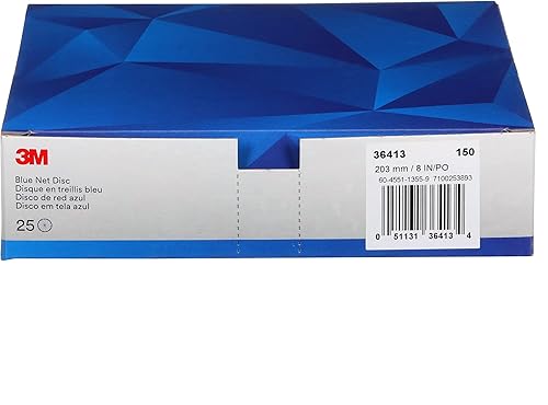 Miniatura 23 de 3M Blue Net - Rollo de disco 36449, 3 pulgadas, grado 80+, paquete de 100, el mejor en su clase, prácticamente libre de polvo, rollo de láminas