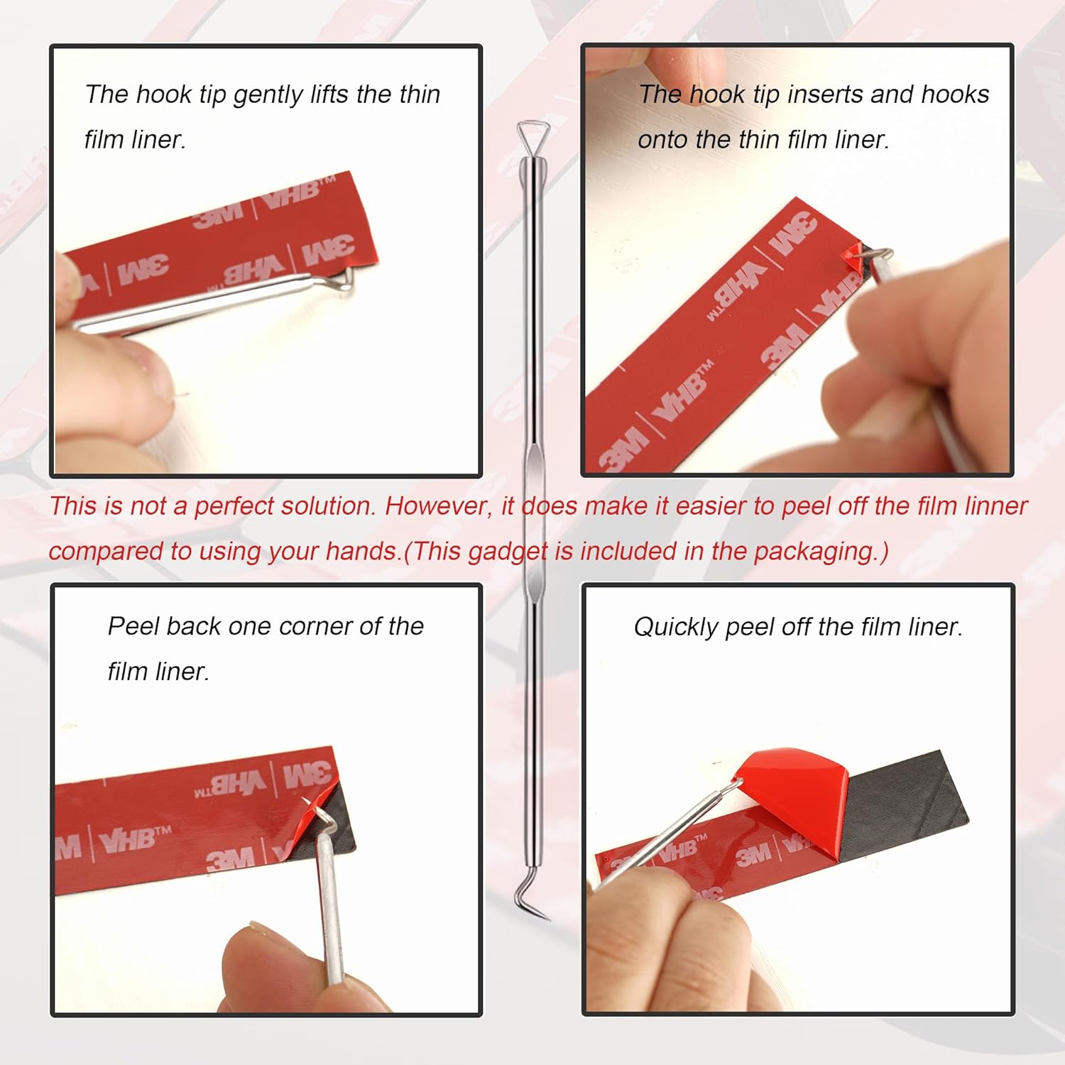 3M Double Sided Tape Heavy Duty Made of VHB 5925 Black 1/4 inch x 10 Ft, Permanent Automotive Mounting Foam Tape for Car Trim, Exterior, Metal, Waterproof Clear Adhesive Strips (0.5" × 10 Ft)