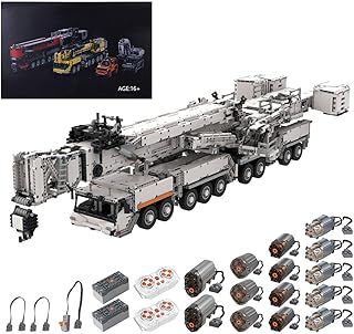 RC Crane for Liebherr LTM 11200 Crane, 8528 Pcs V2.0 Ultra Large Engineering Crane Truck with 14 Motors, Custom MOC Exclusive Collectible Crane Compatible with Lego Technic