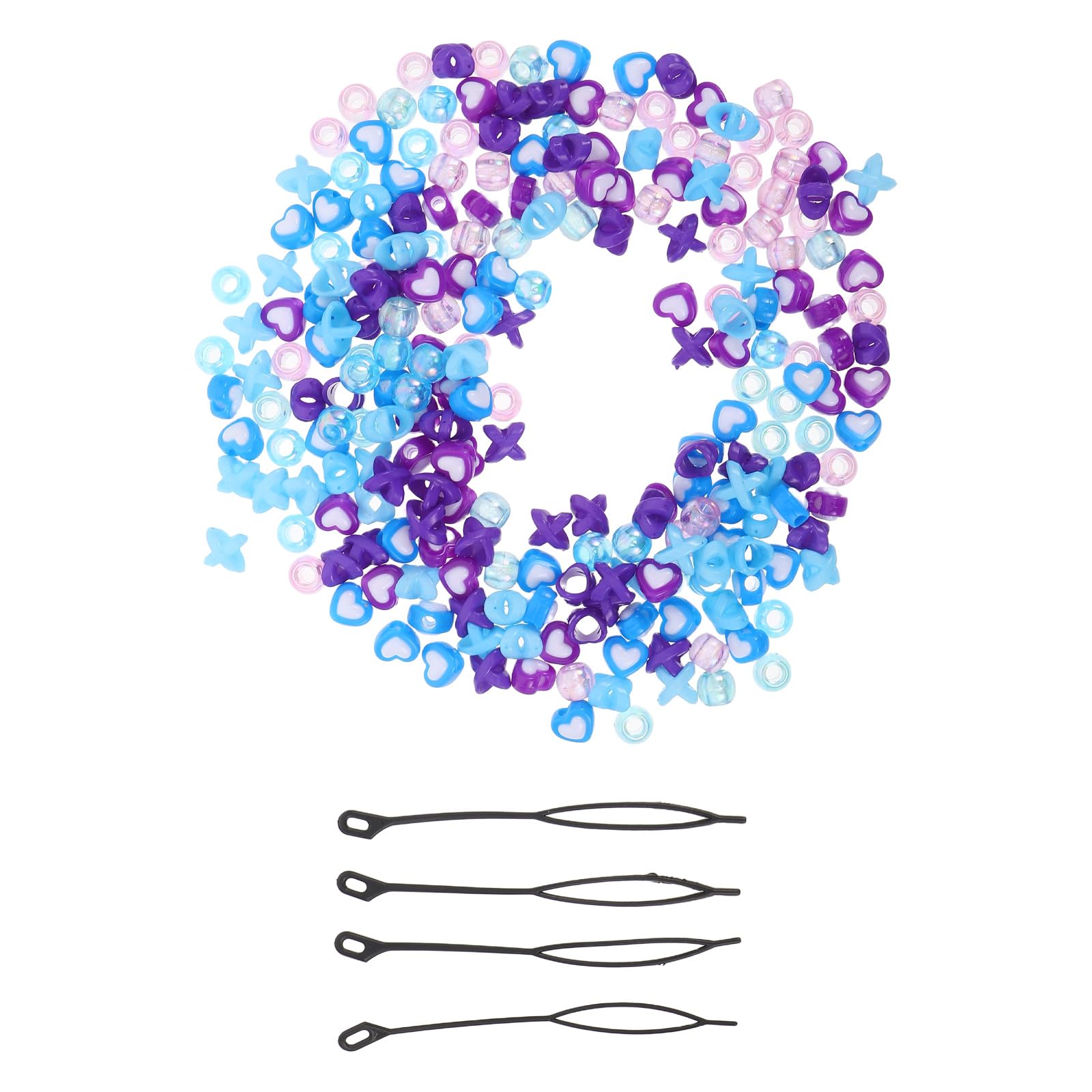 Perles acryliques cheveux tressés légères pour dreadlocks et coiffures enfants - 8