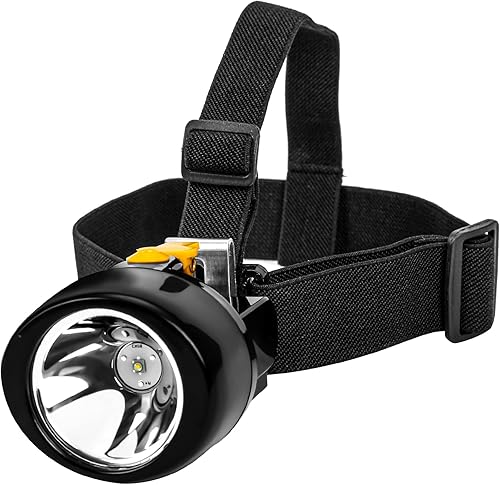 Superbright - Luz de minería subterránea, luces de caza LED impermeable KL3.0LM recargable para minería, senderismo, pesca, caza (botón amarillo)