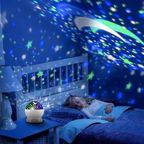 Miniatura 4 de Proyector de luz nocturna para auto, camión y lámpara de luz nocturna de estrellas, regalos divertidos para niñas y niños de 1-4-6-14 años