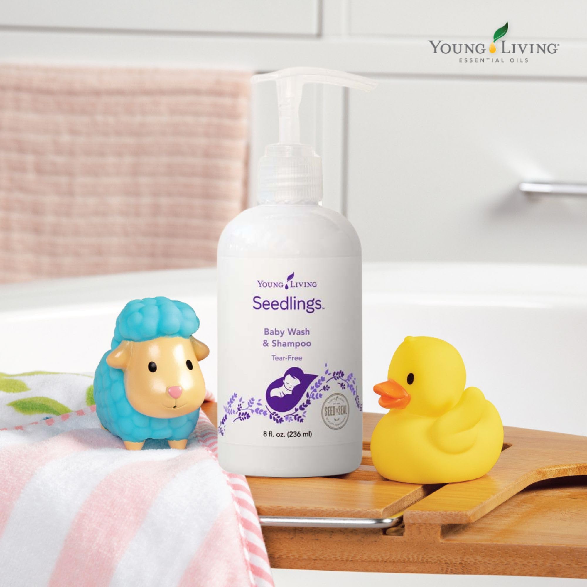 【3セット】YoungLivingSeedlingsベビーウォッシュ＆シャンプー Amazon.com: Young Living - Seedlings Baby Wash & Shampoo 8 fl oz