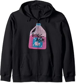 BORG Blackout Rage Gallon Black Out College Drinking Party Zip Hoodie