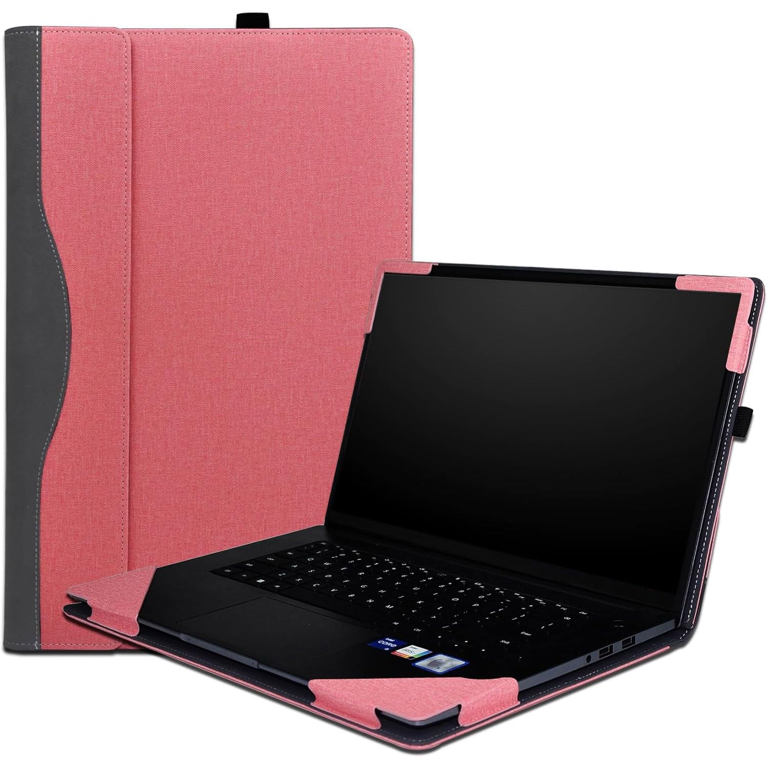 Funda protectora para HP 240 G10 de 14 pulgadas y accesorios rosa de piel 8
