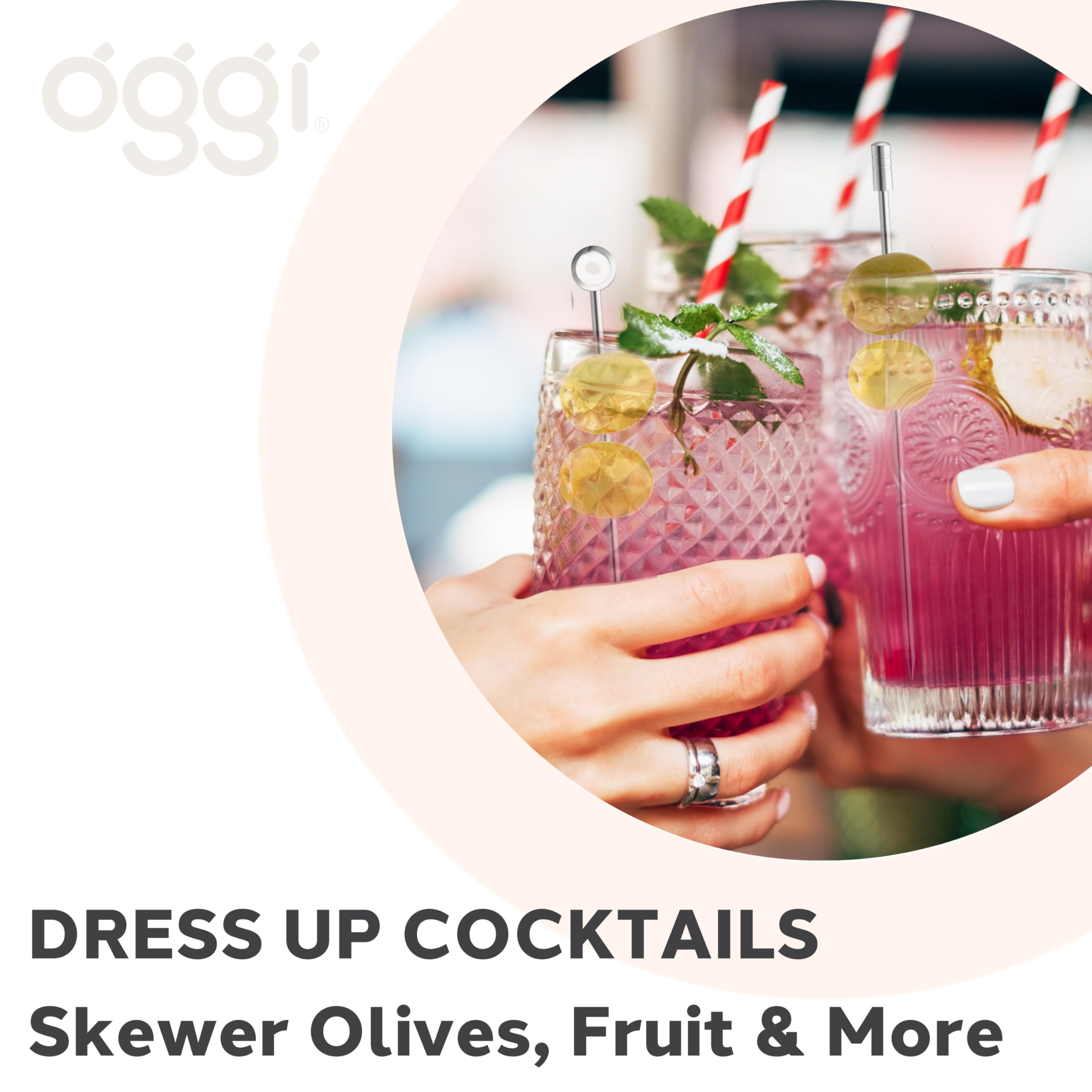 Oggi Plektren, Metall, Cocktail-Sticks