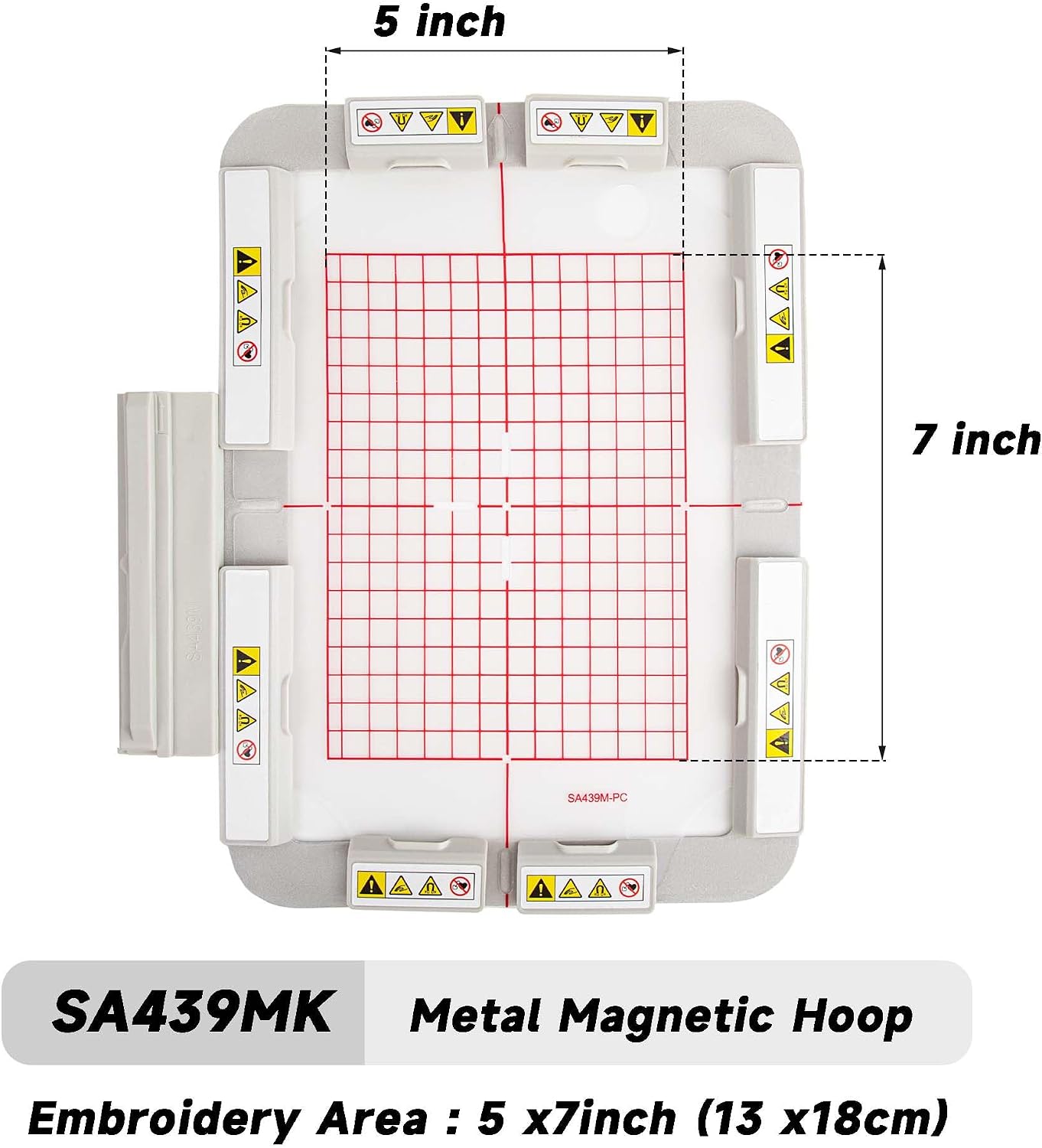 SEWTECH Magnetic Embroidery Hoop for Brother Innovis NQ1700E NQ1600E NQ1400E NQ3600D Dream Machine 2 VE2200 4000D 1500D V7 V5 Stellaire XE1 Babylock Embroidery Machine Hoop (ME4in1-BMK)