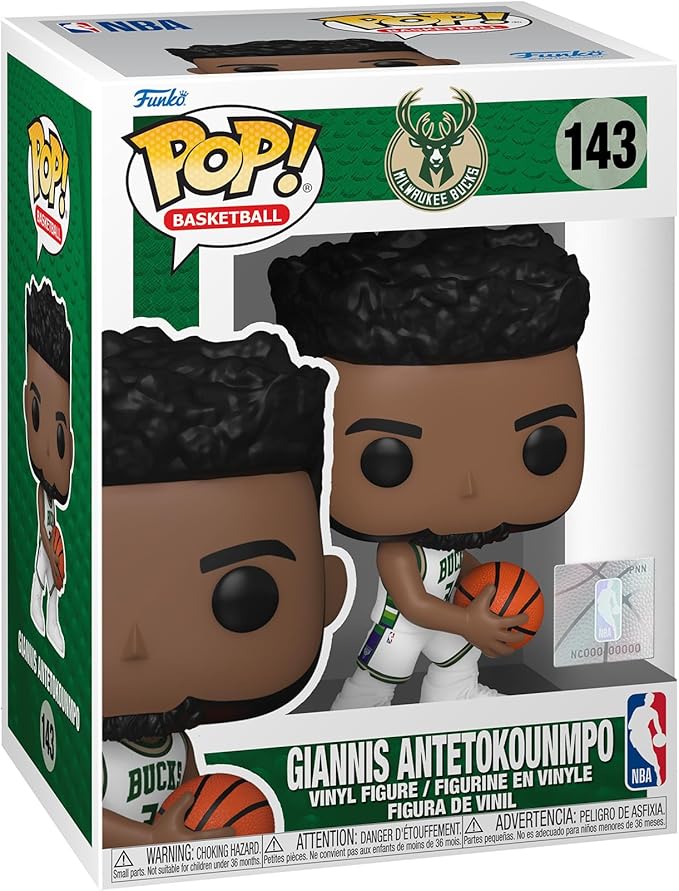 Funko Pop! NBA: Giannis Antetokounmpo Bucks - Figura de Vinilo Coleccionable