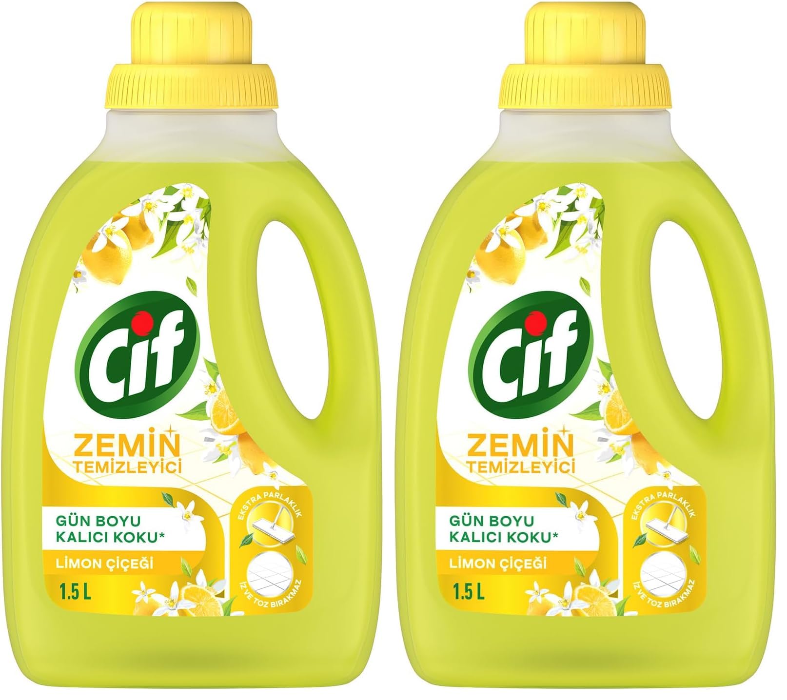 Cif Zemin Temizleyici Limon Çiçeği 1500 ml 2li paket