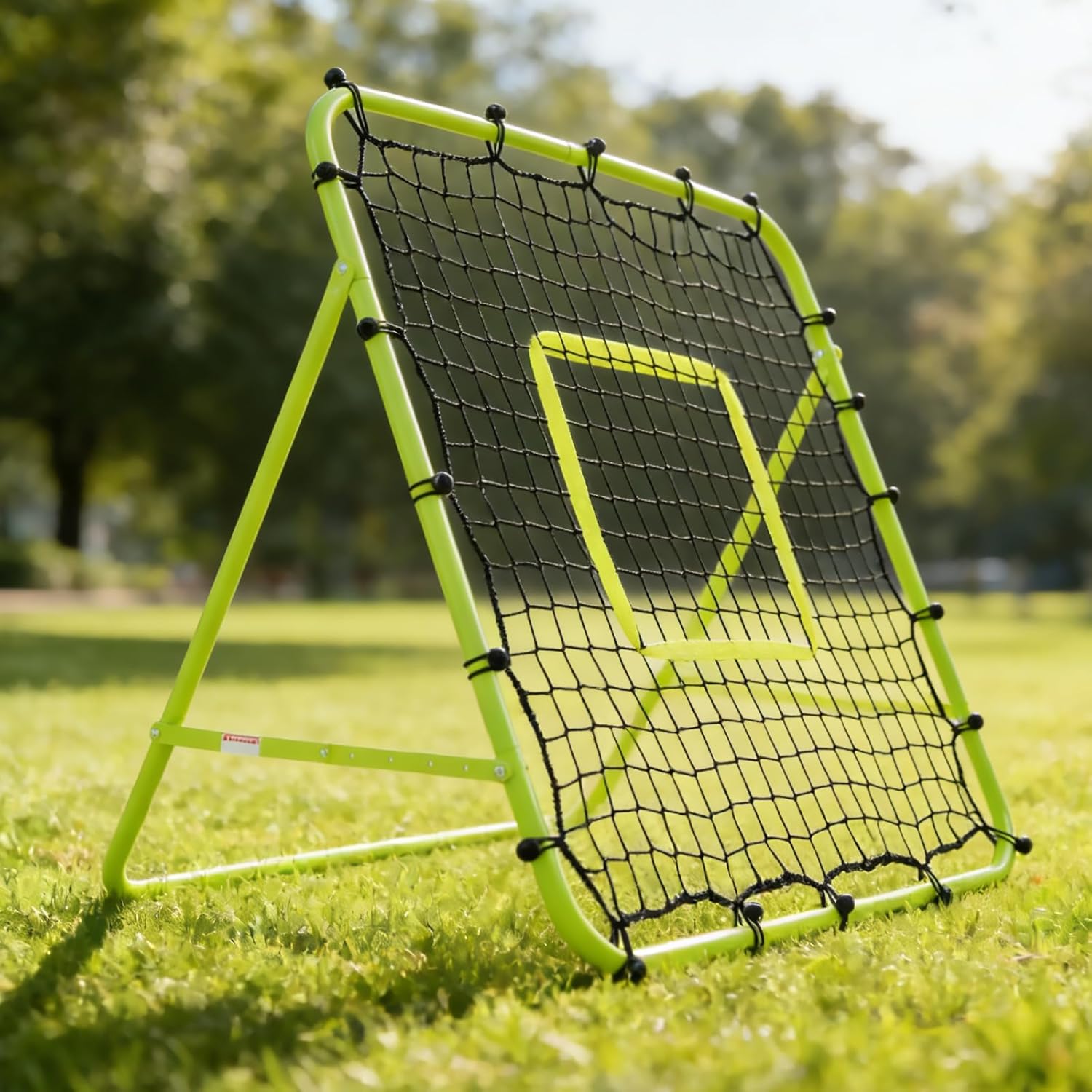 Adjustable Soccer Rebound Net | Soccer Trainer with Steel Frame | Portable Folding Rebounder for Passing & Shooting Practice | Outdoor Sports Equipment for Youth & Adult
