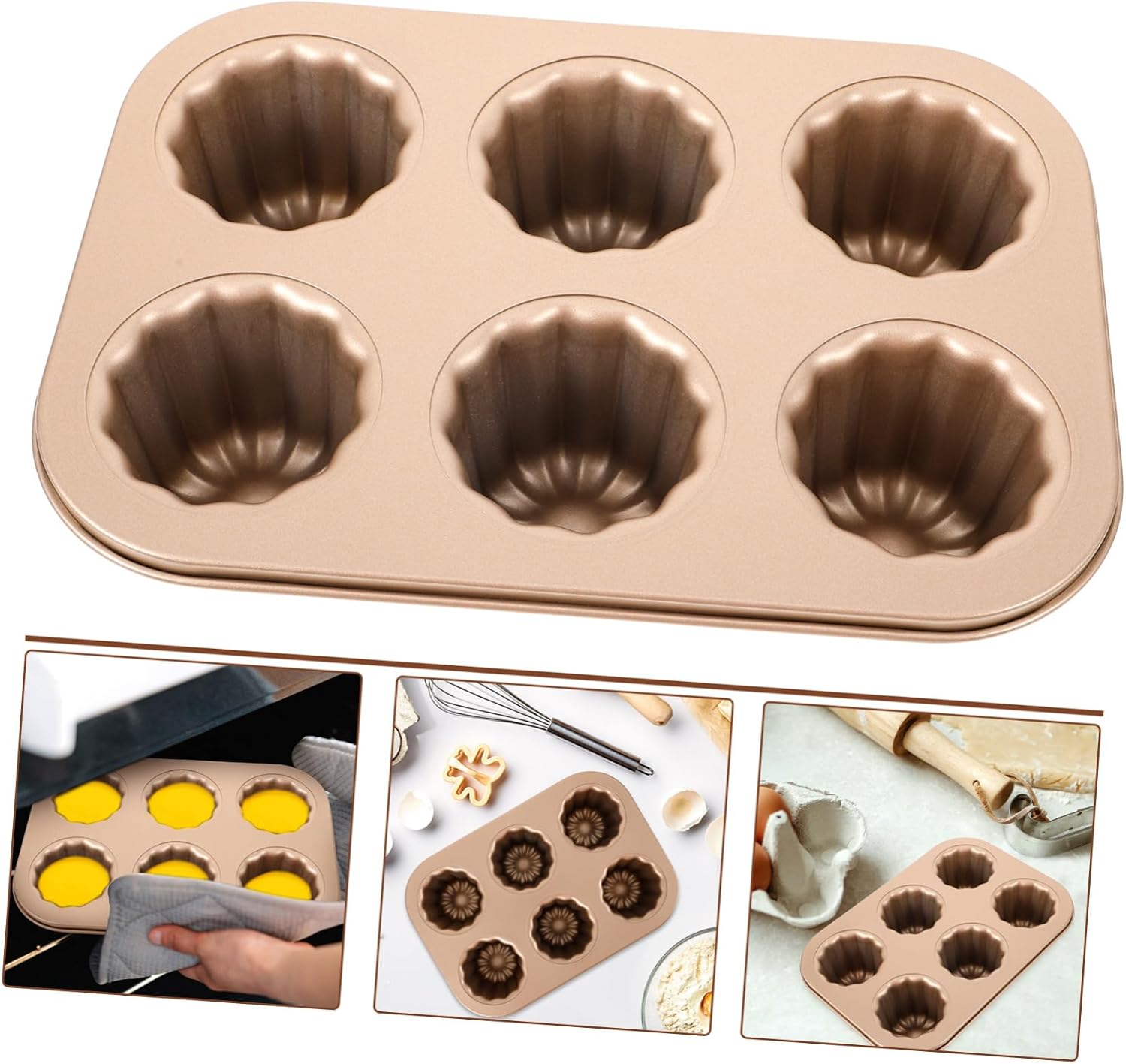 Carbon Steel Cake Mold Bakeware Cake Puck Molds Oven Safe Easy Demolding