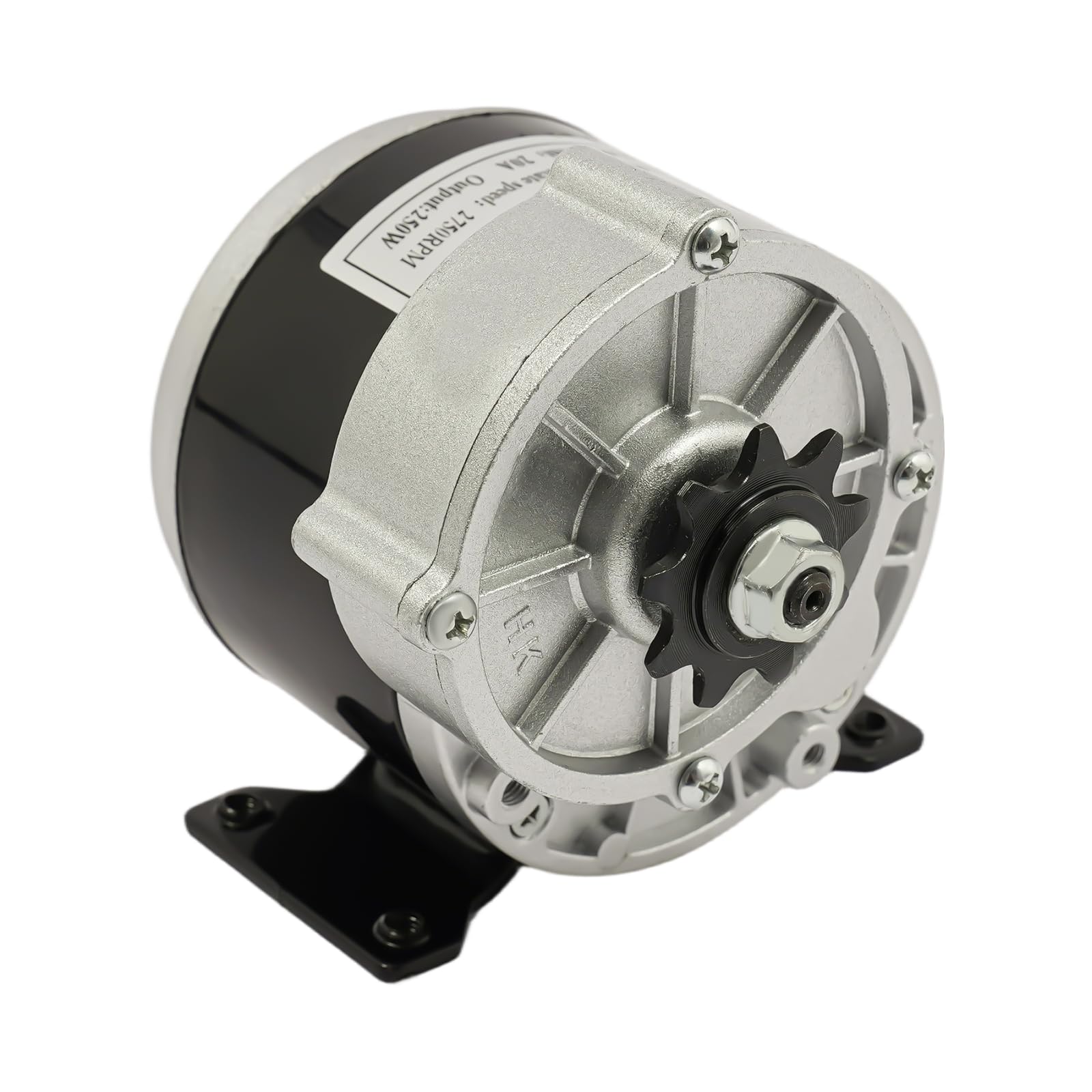 Riduttore motore elettrico 250 W, motoriduttore 2750 giri/min, riduzione della velocità, circa 9:1 rapporto di riduzione per biciclette motorizzate, ciclomotori, minibike