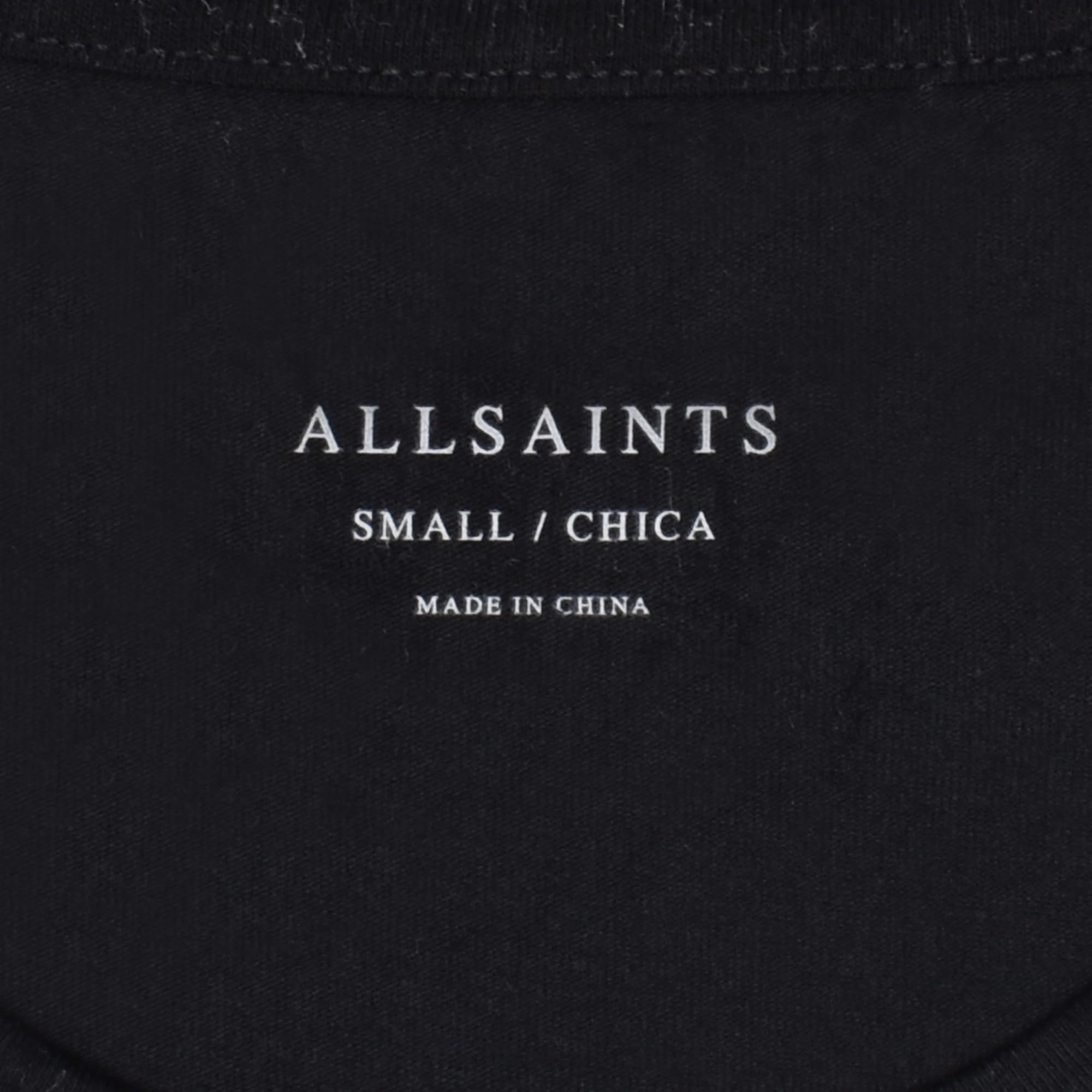 AllSaints Herren-T-Shirts mit Rundhalsausschnitt, Bio-Baumwolle, weich, atmungsaktive Herrenoberteile, schwarz, 2er-Pack