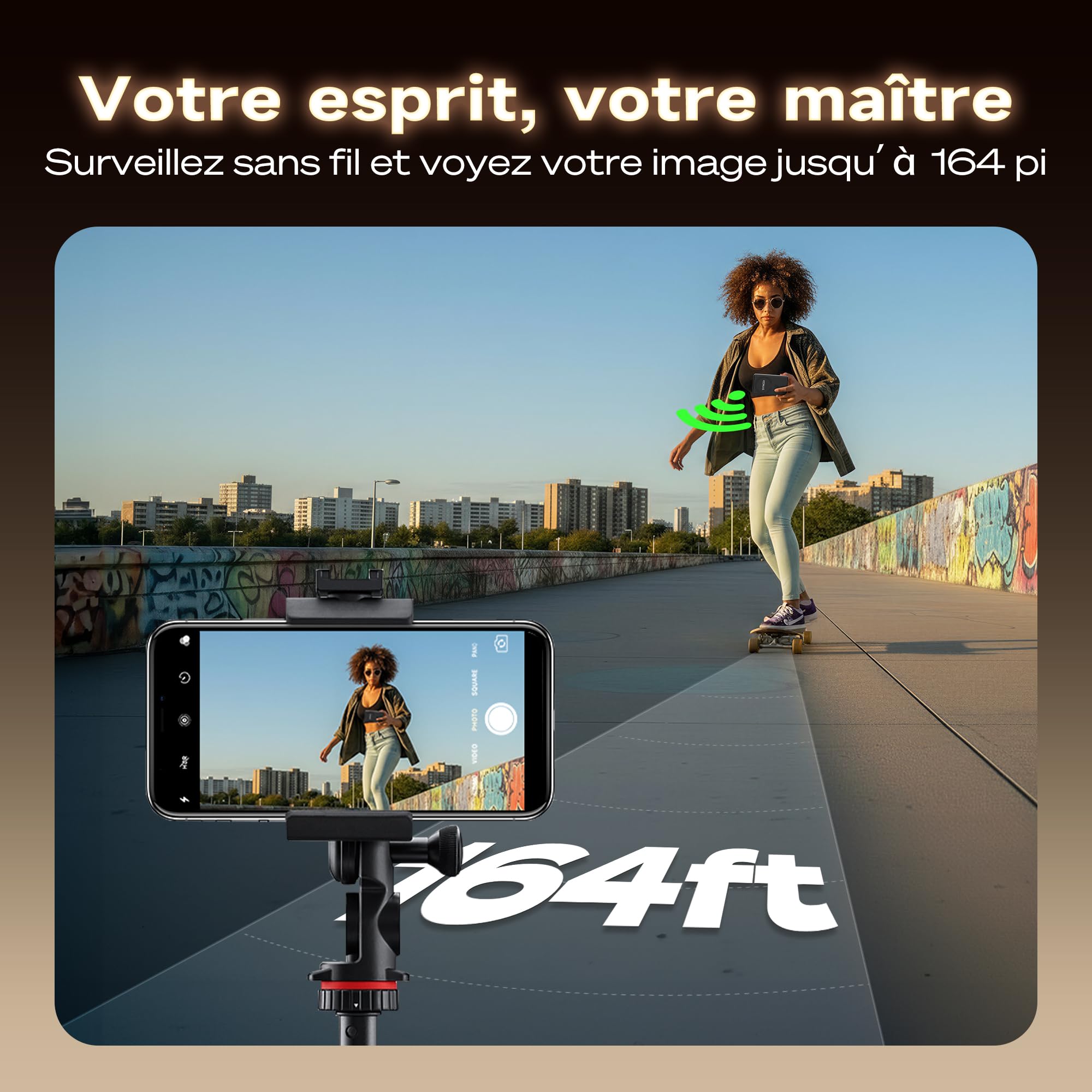 SYNCO XView Écran Moniteur Selfie Vlog pour iPhone et Android, Caméra Arrière Magnétique 4K/1080p avec Rotation 180°, Autonomie 3H et Haut-Parleur Intégré pour Youtube, TikTok, Live Streaming