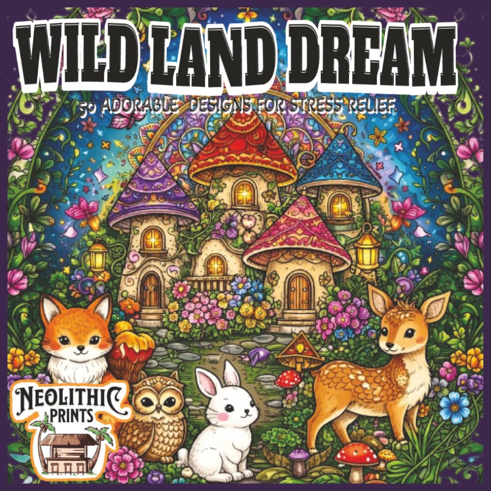 Wild land dream: 50 adorable designs for stress relief