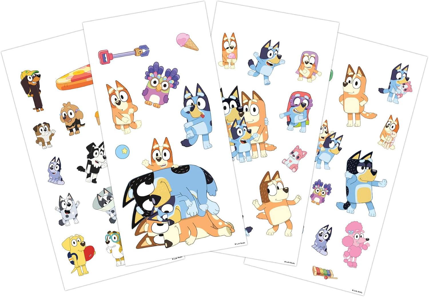 Bluey - Friends Decal 4 Page Pad - 4 x 8