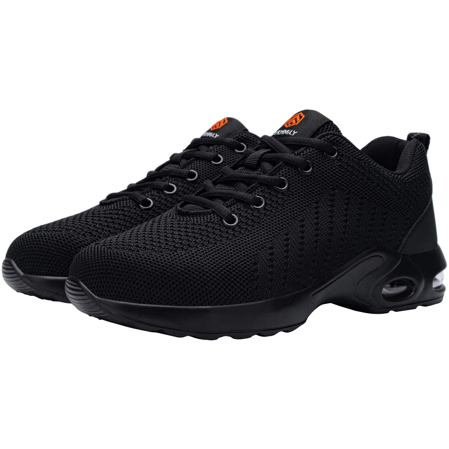 DYKHMILY Zapatos de Seguridad Mujer Punta de Acero Zapatillas de Trabajo Comodo Respirable Colchón de Aire Ancho