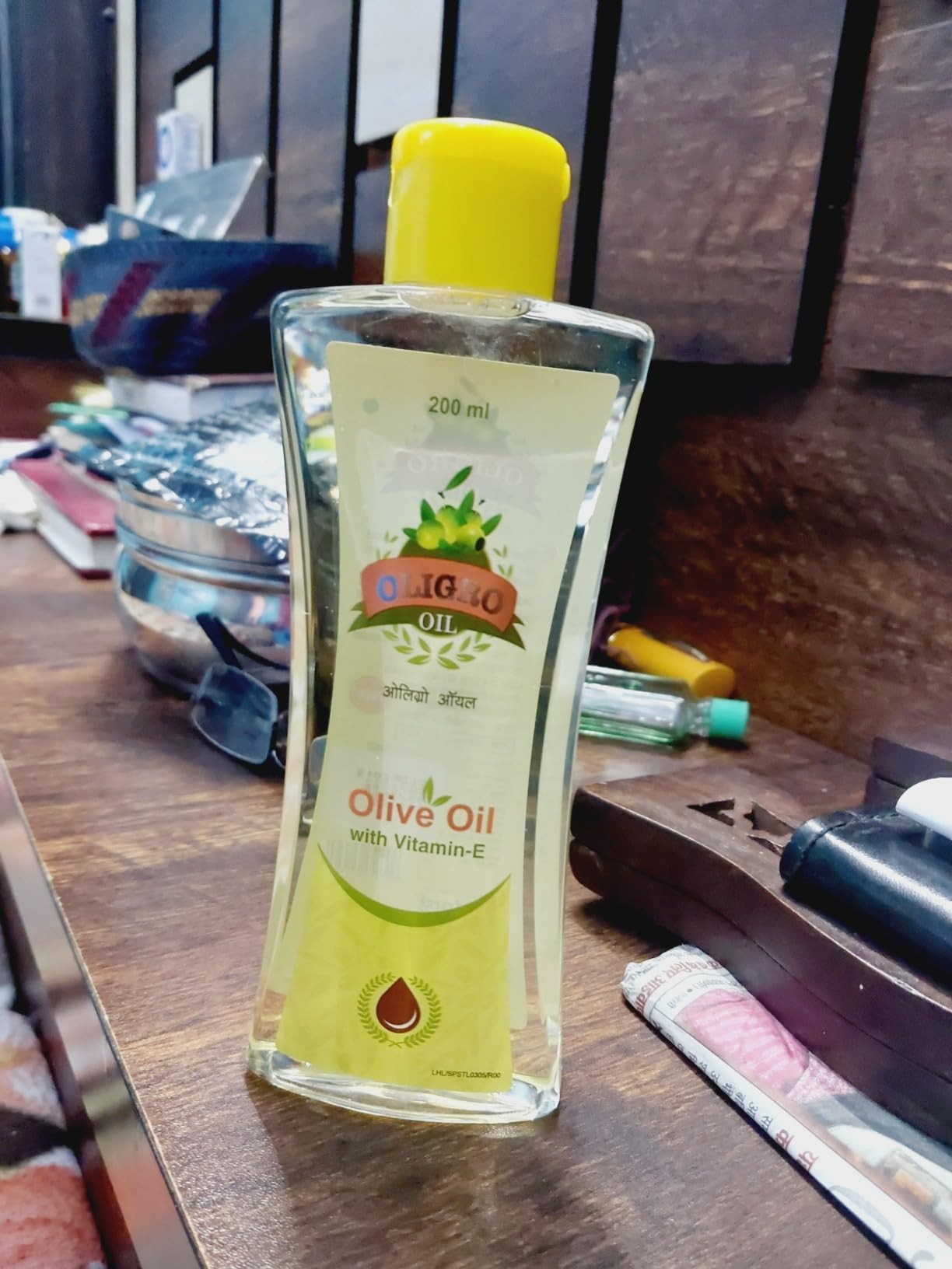 Oligro Body Massage Olive Oil (200ml) for Body Massage and Hair Care